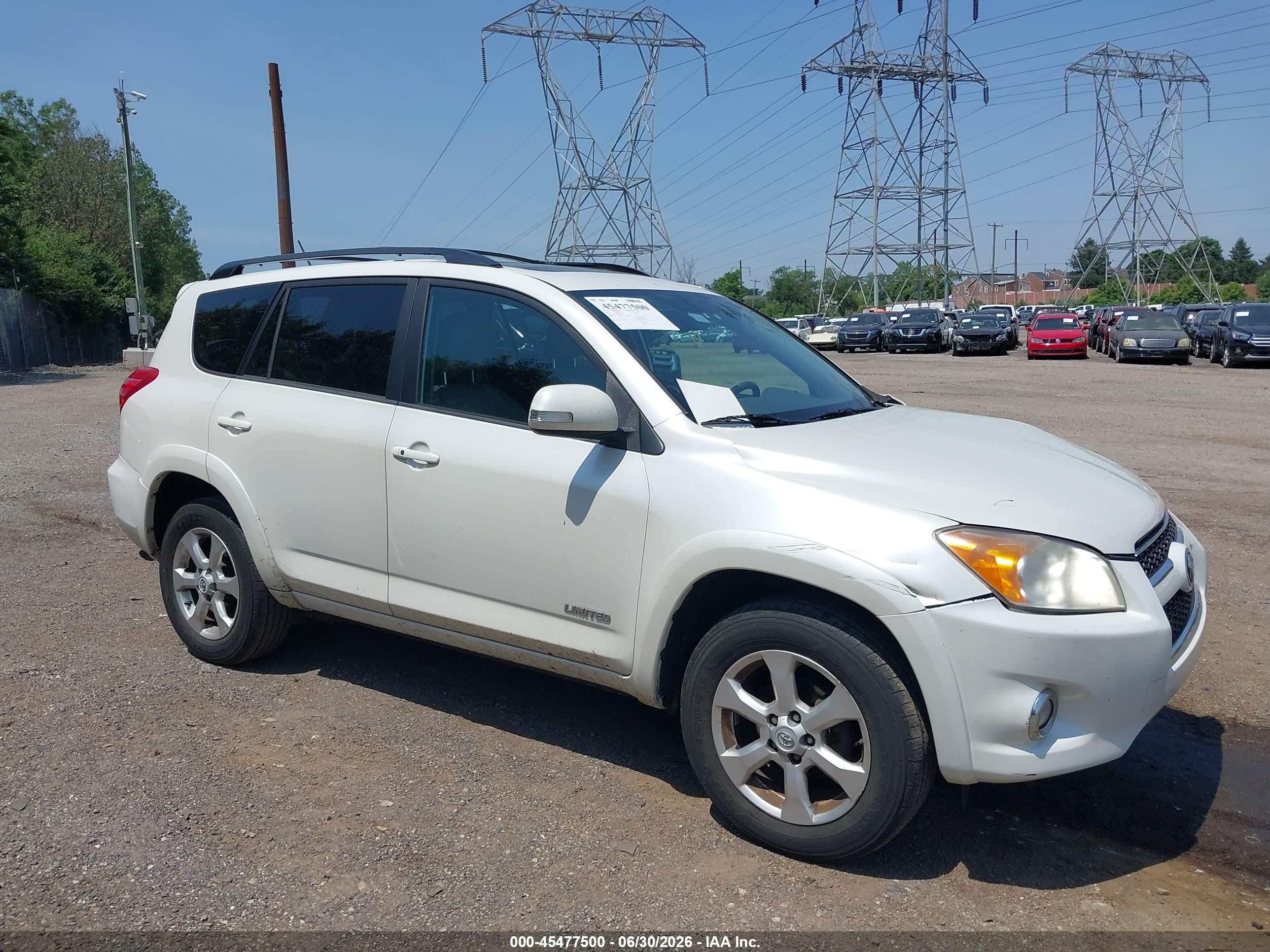 2010 Toyota Rav4 Limited White vin: 2T3DF4DV2AW042230
