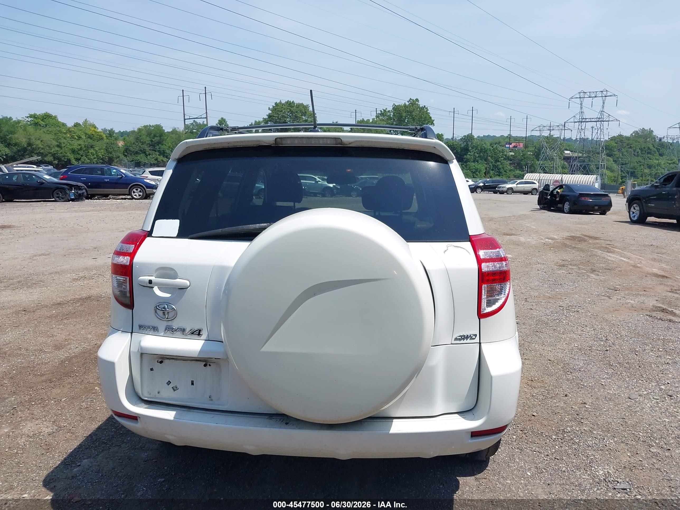 2010 Toyota Rav4 Limited White vin: 2T3DF4DV2AW042230