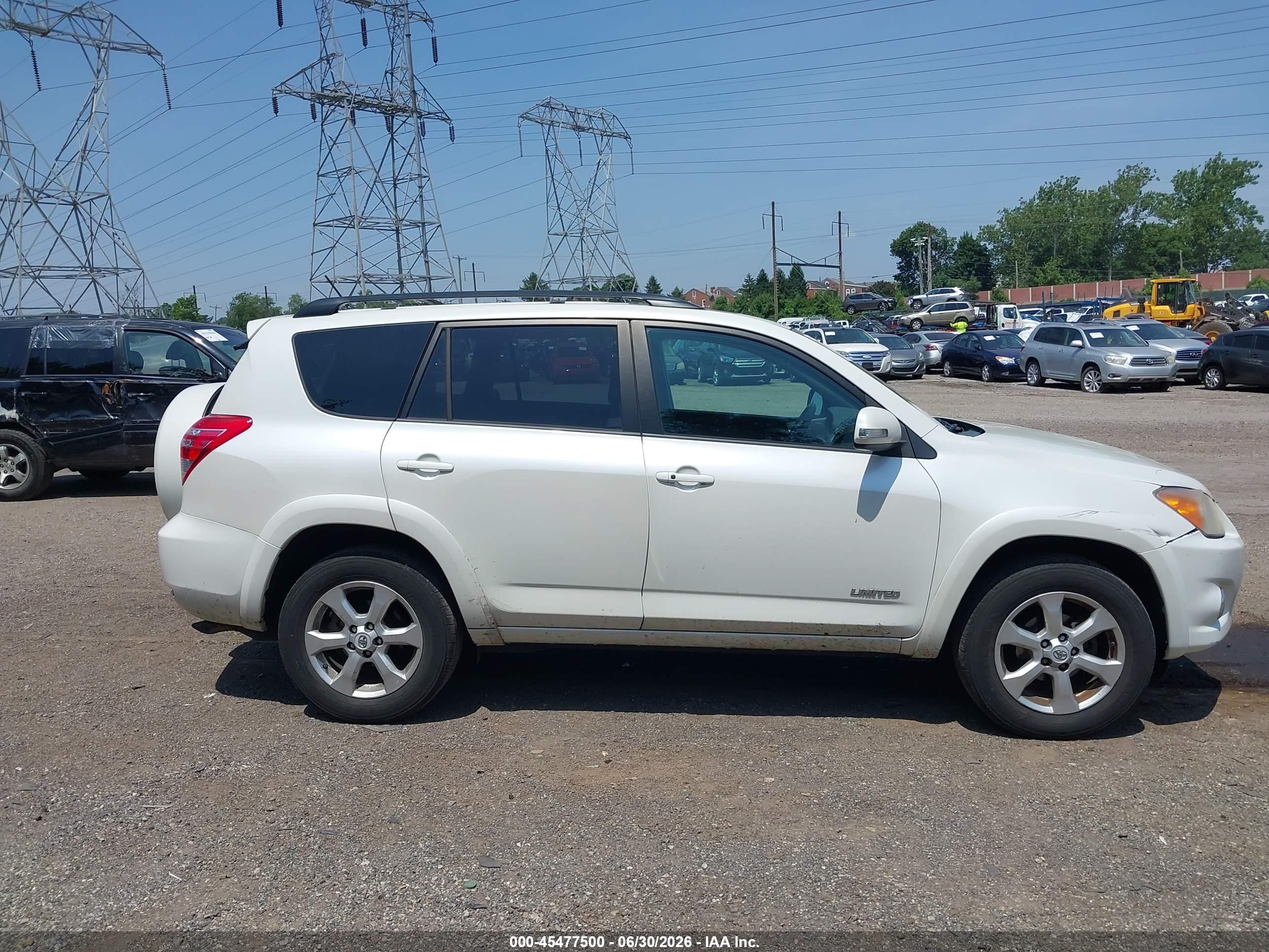 2010 Toyota Rav4 Limited White vin: 2T3DF4DV2AW042230