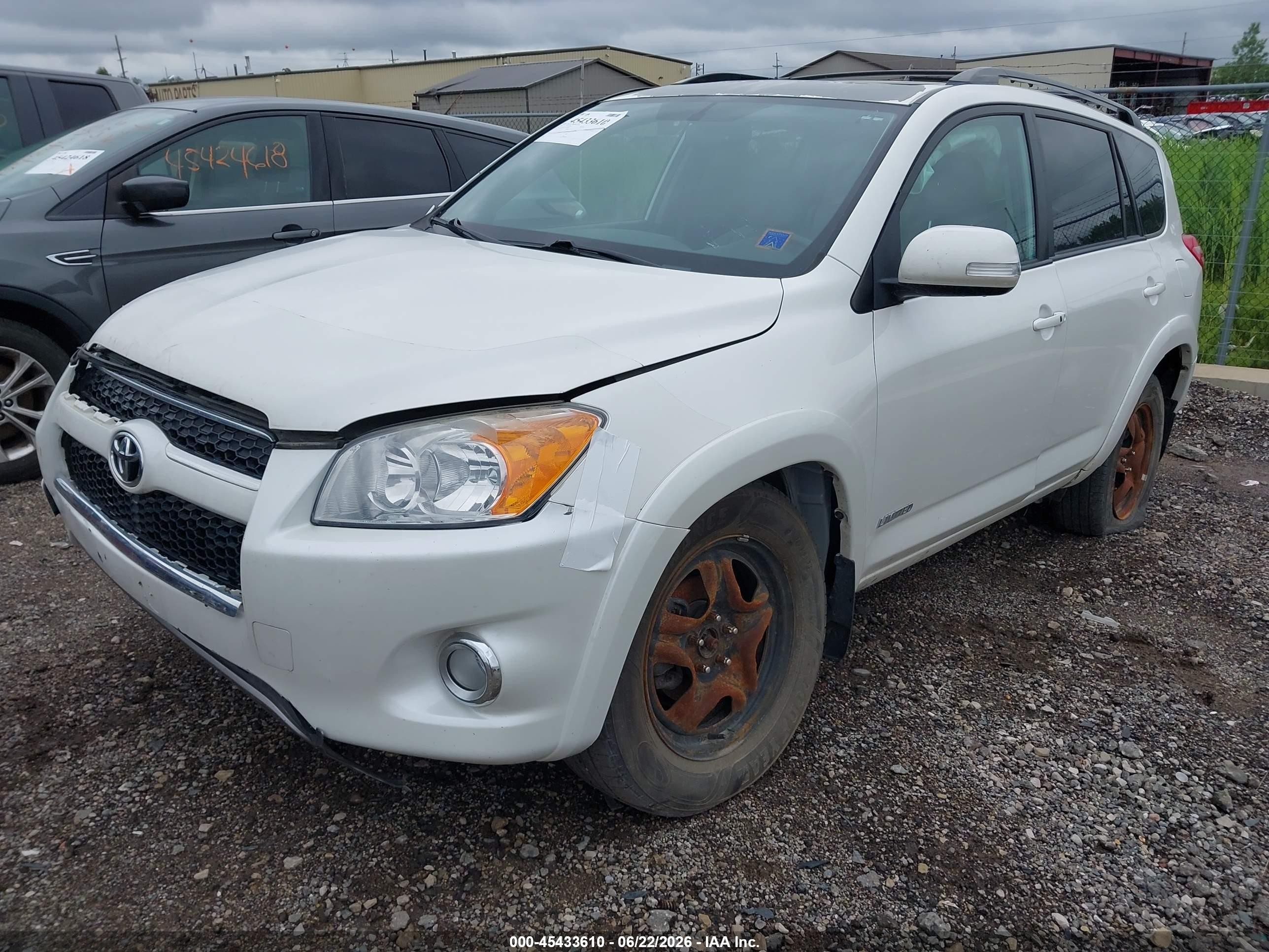 2010 Toyota Rav4 Limited White vin: 2T3DF4DV2AW052868