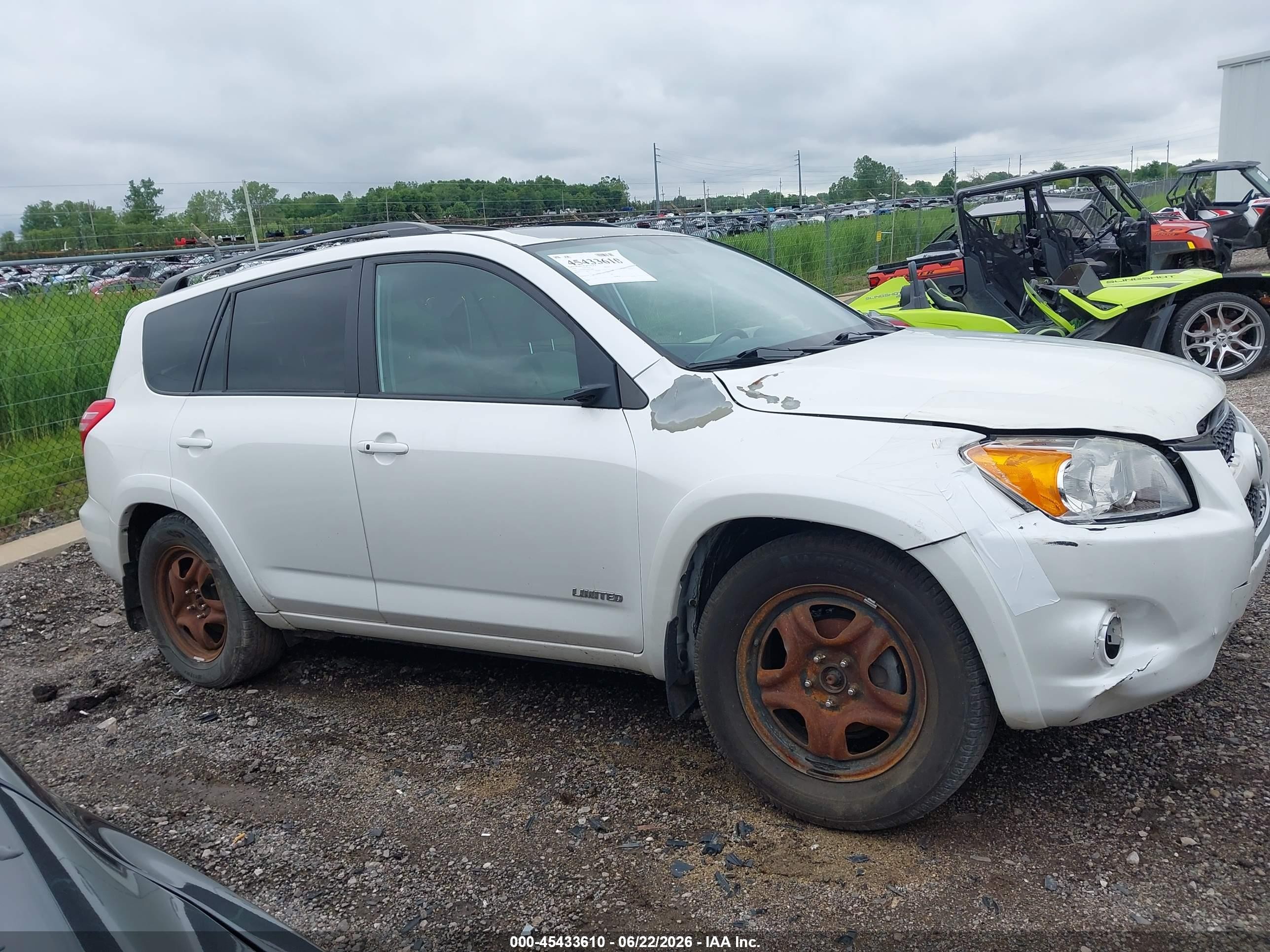 2010 Toyota Rav4 Limited White vin: 2T3DF4DV2AW052868
