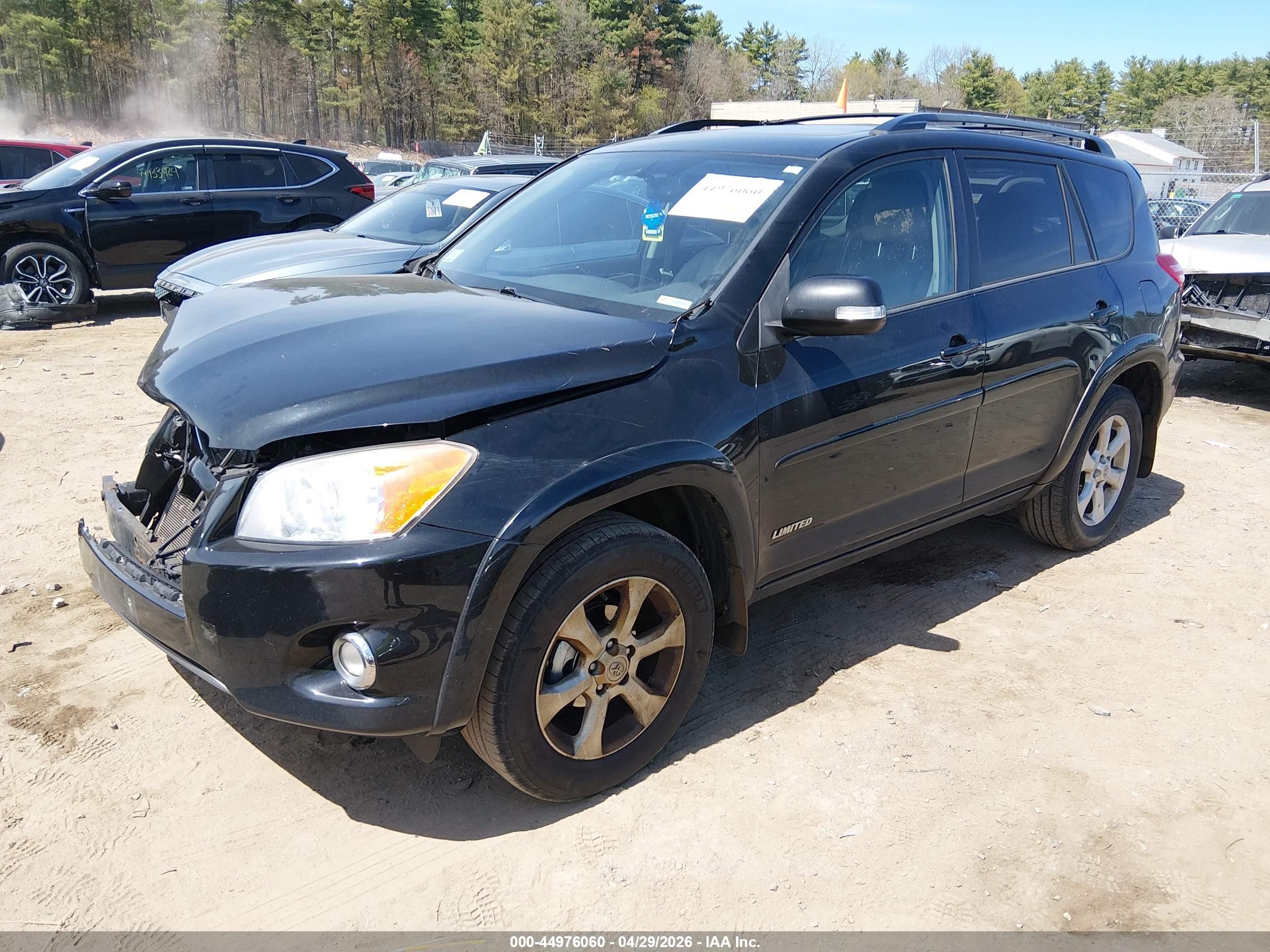 2012 Toyota Rav4 Limited Black vin: 2T3DF4DV2CW212377