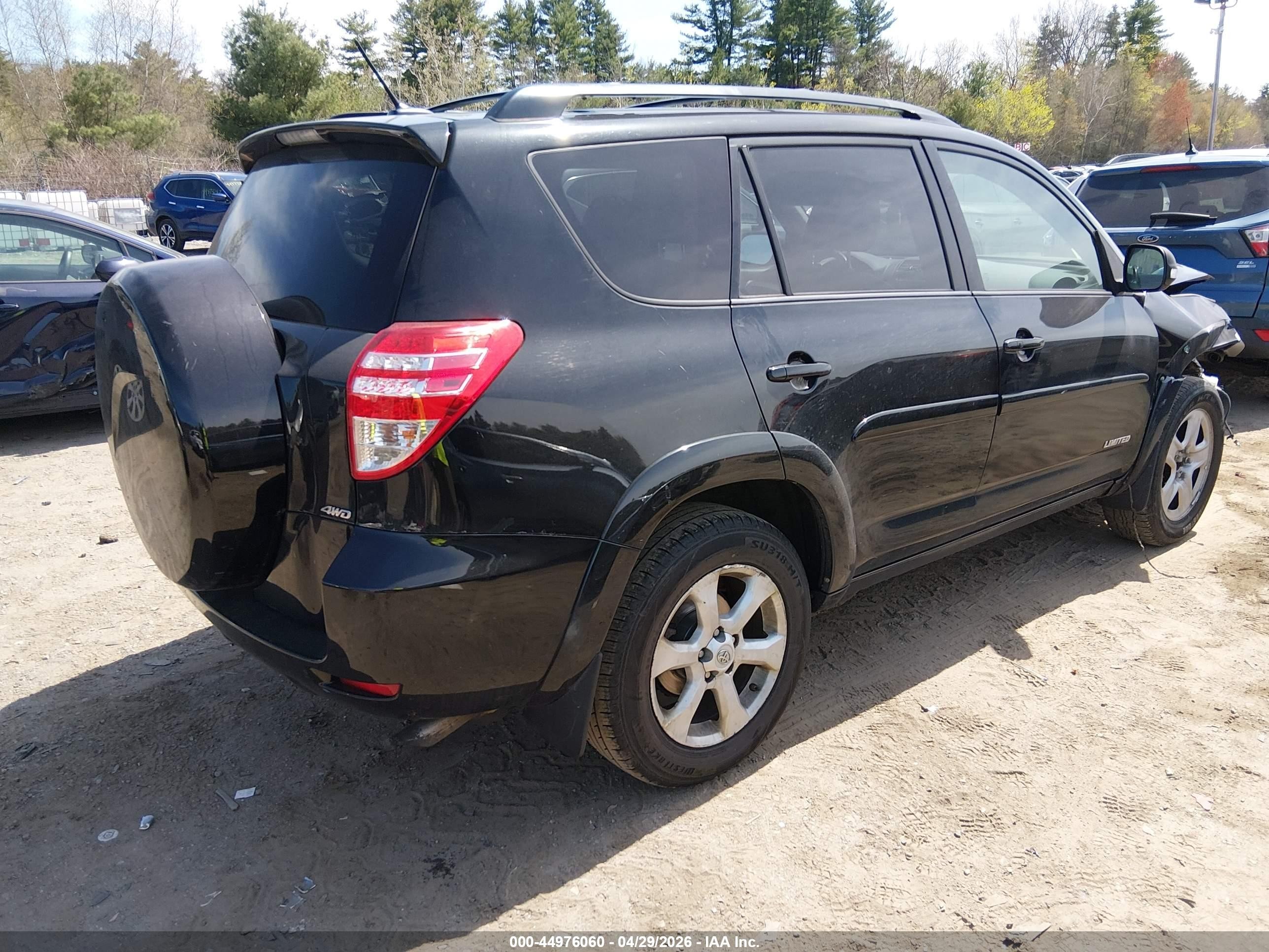 2012 Toyota Rav4 Limited Black vin: 2T3DF4DV2CW212377