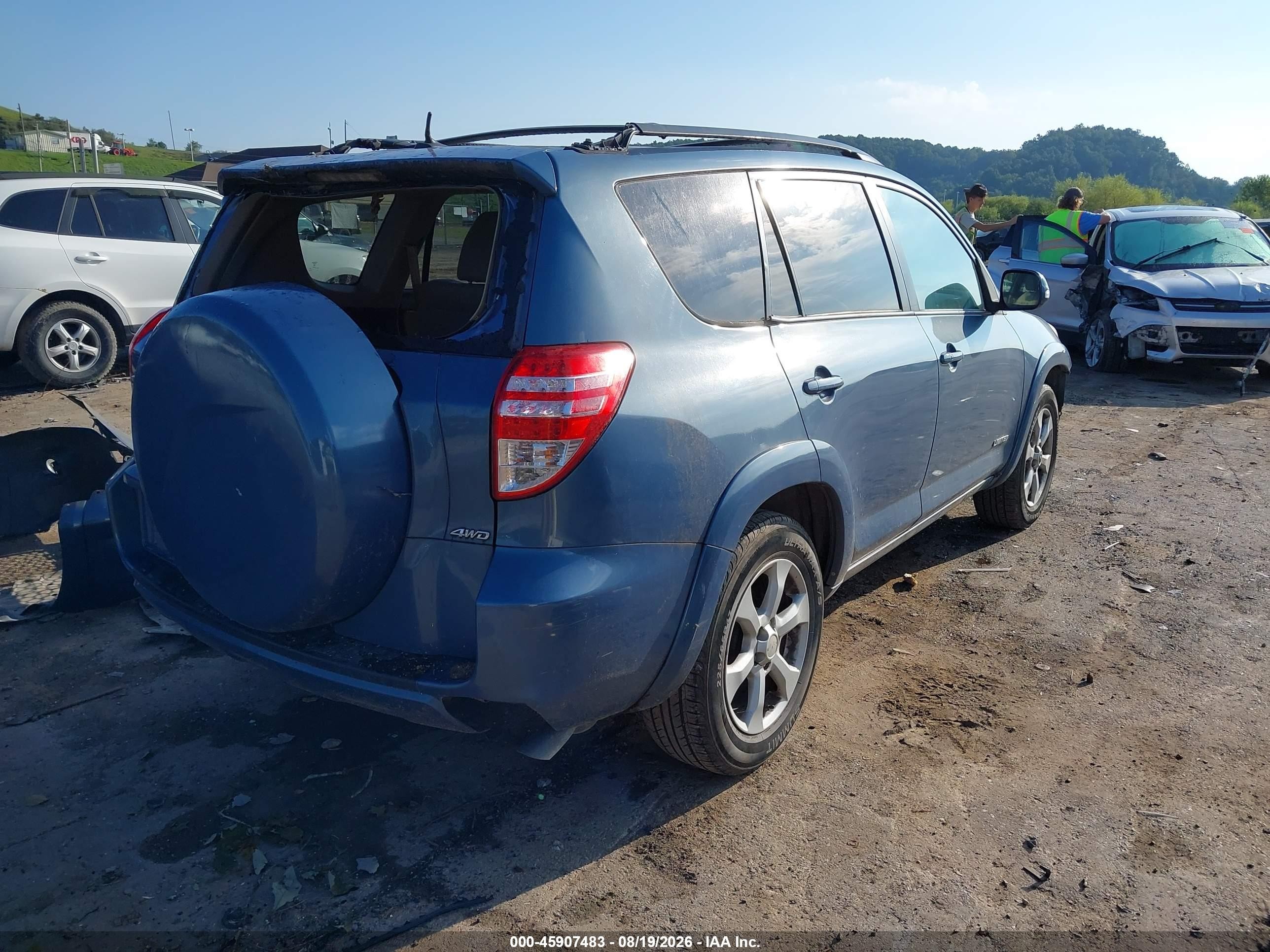 2012 Toyota Rav4 Limited Blue vin: 2T3DF4DV2CW251261