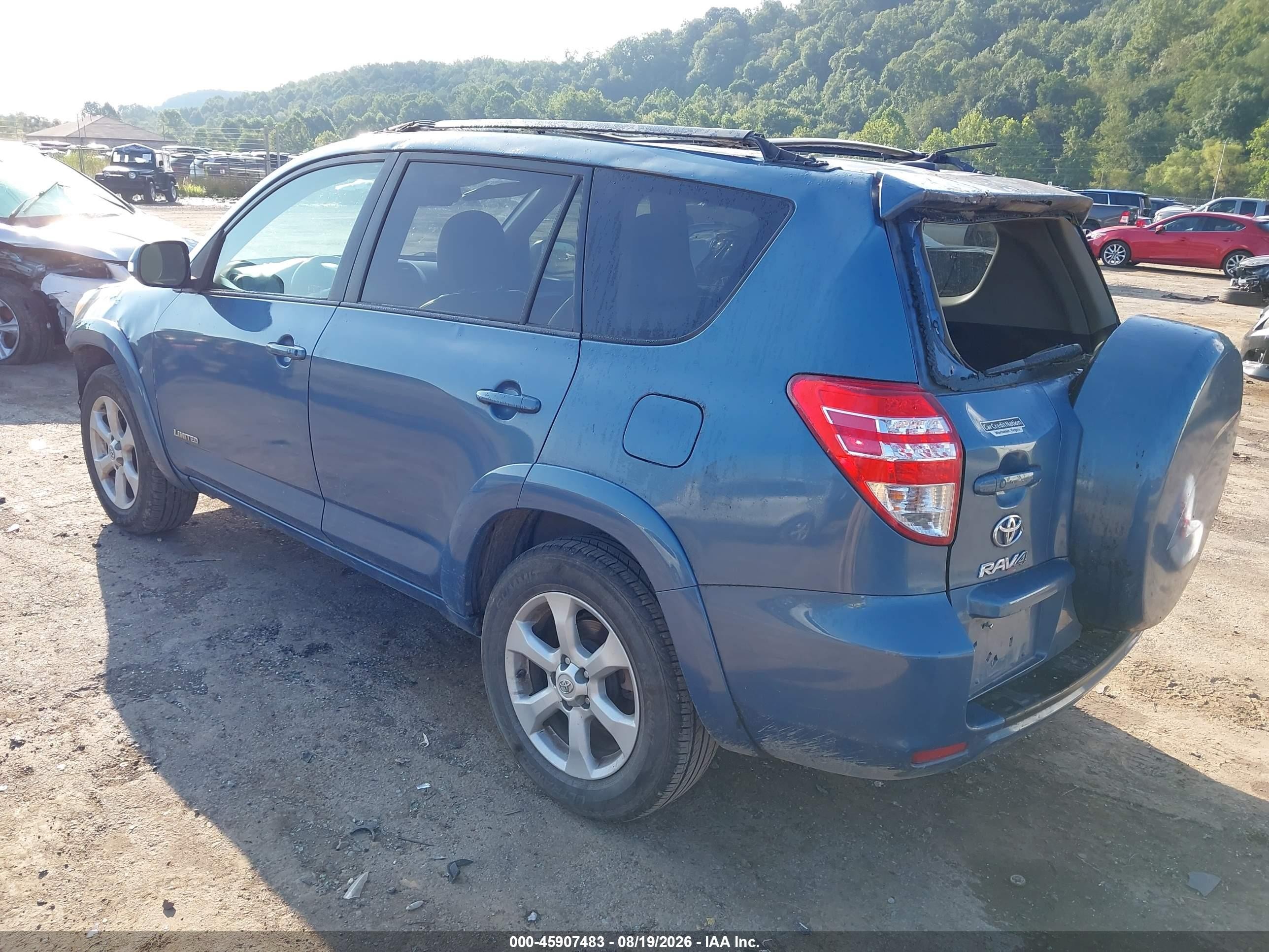 2012 Toyota Rav4 Limited Blue vin: 2T3DF4DV2CW251261