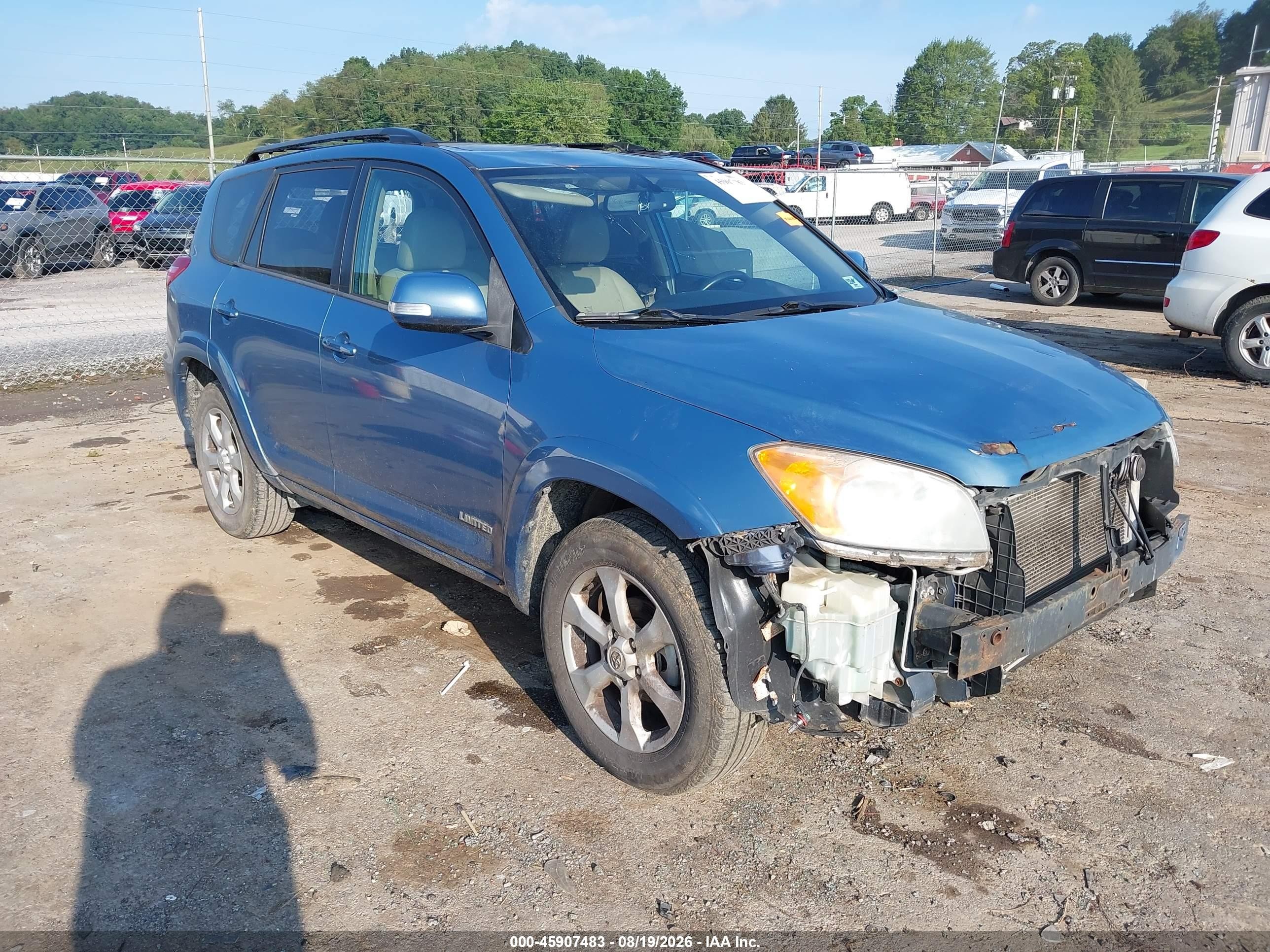 2012 Toyota Rav4 Limited Blue vin: 2T3DF4DV2CW251261