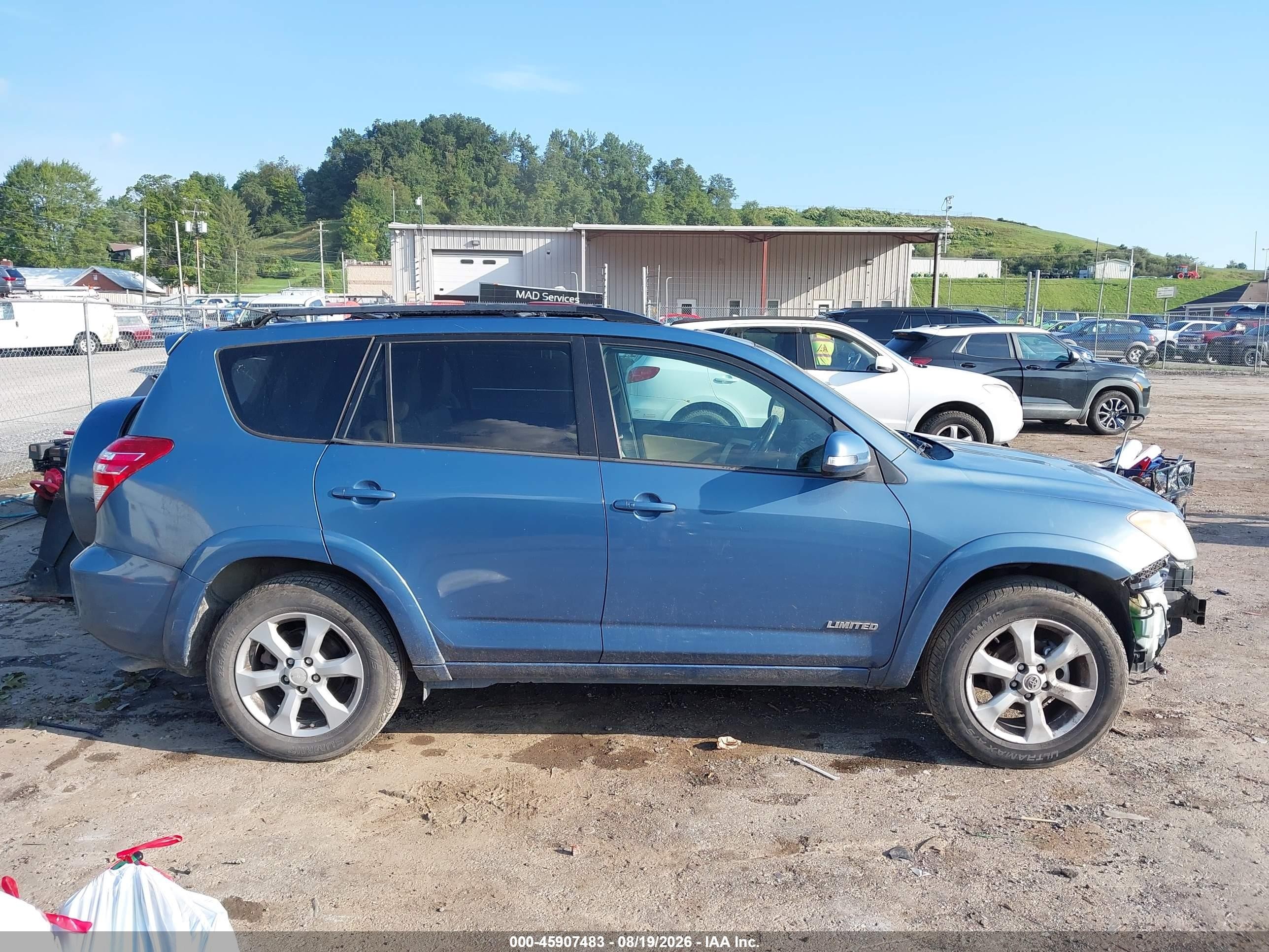 2012 Toyota Rav4 Limited Blue vin: 2T3DF4DV2CW251261