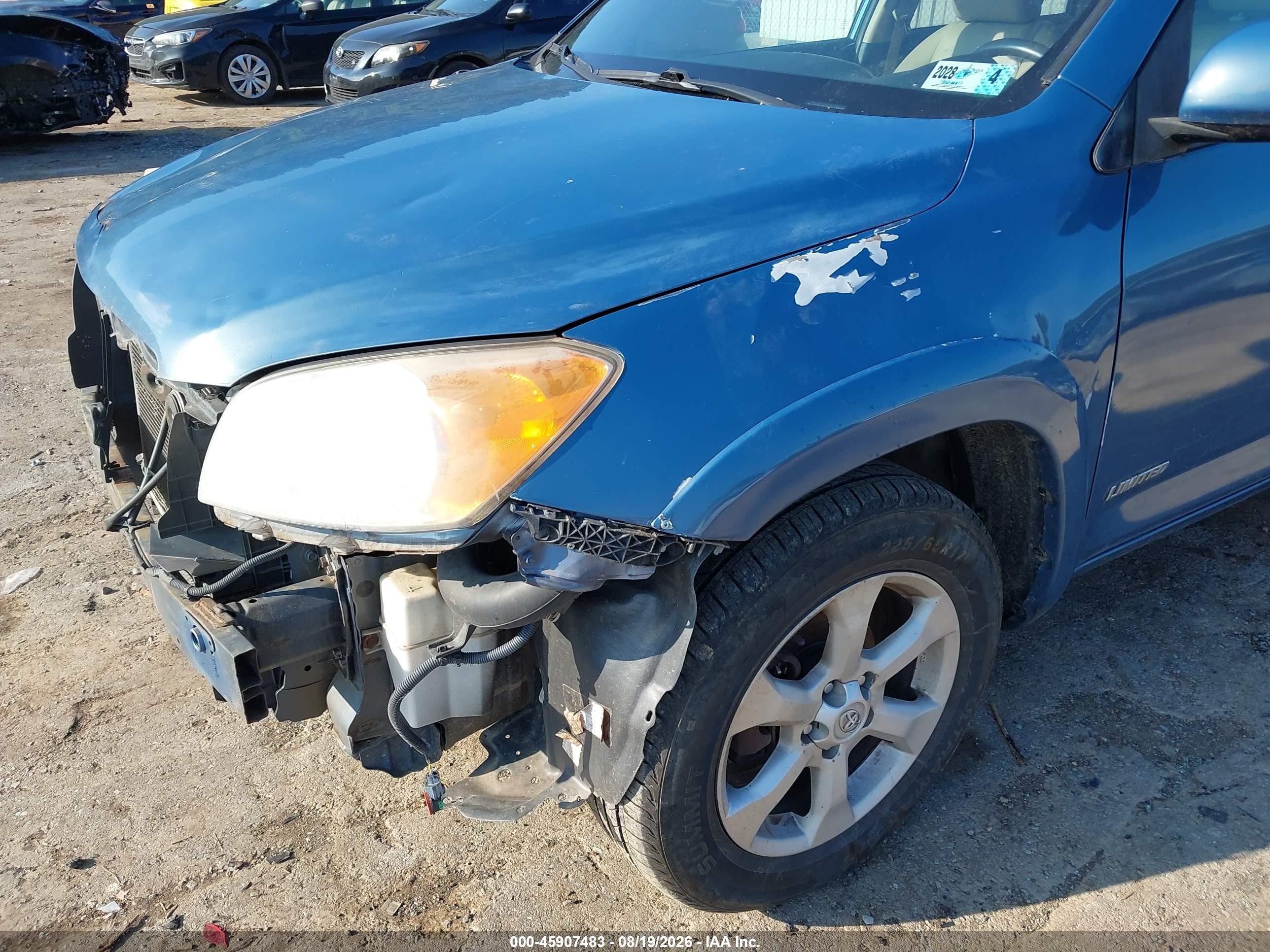 2012 Toyota Rav4 Limited Blue vin: 2T3DF4DV2CW251261