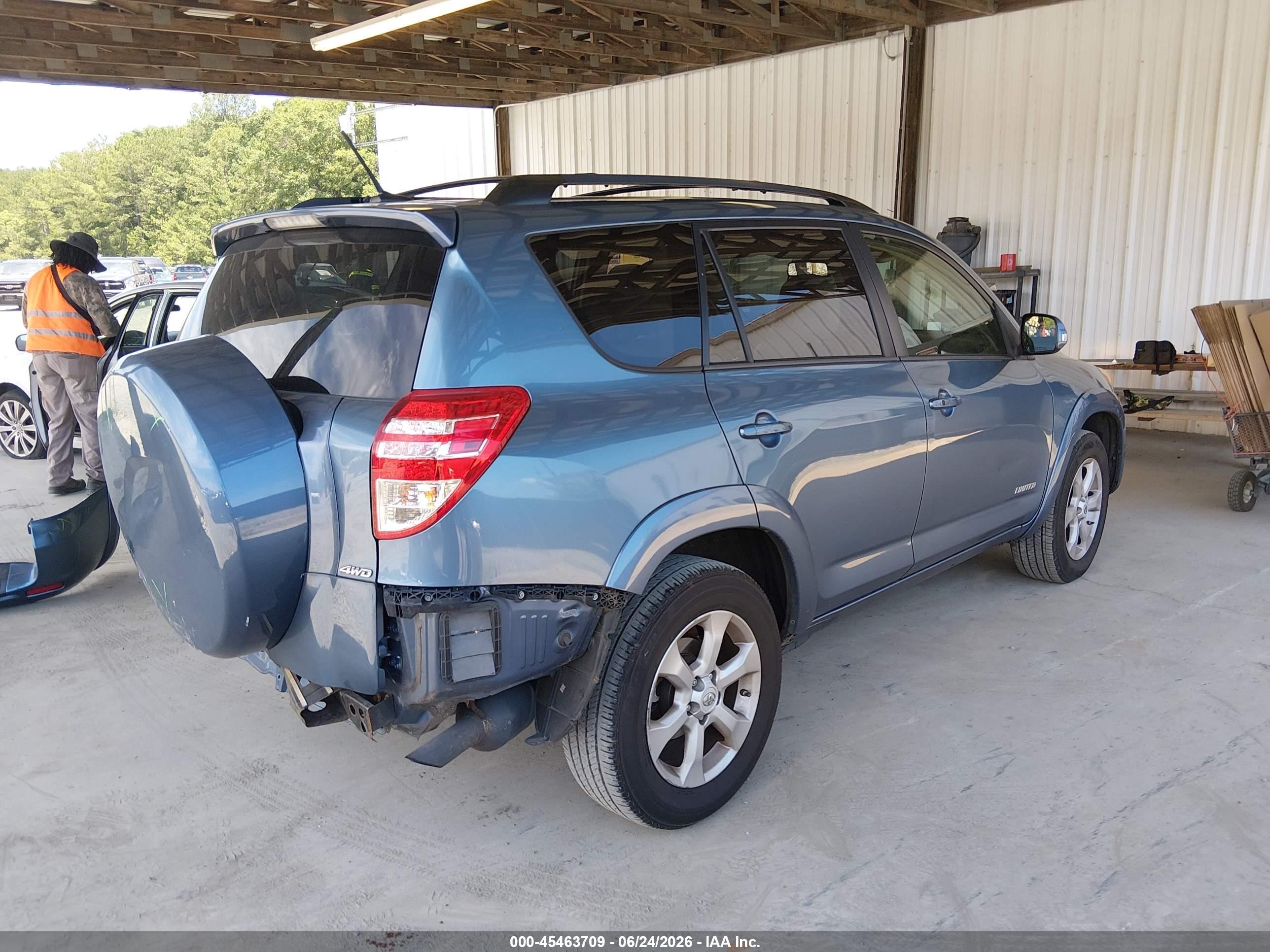 2012 Toyota Rav4 Limited Blue vin: 2T3DF4DV2CW257111