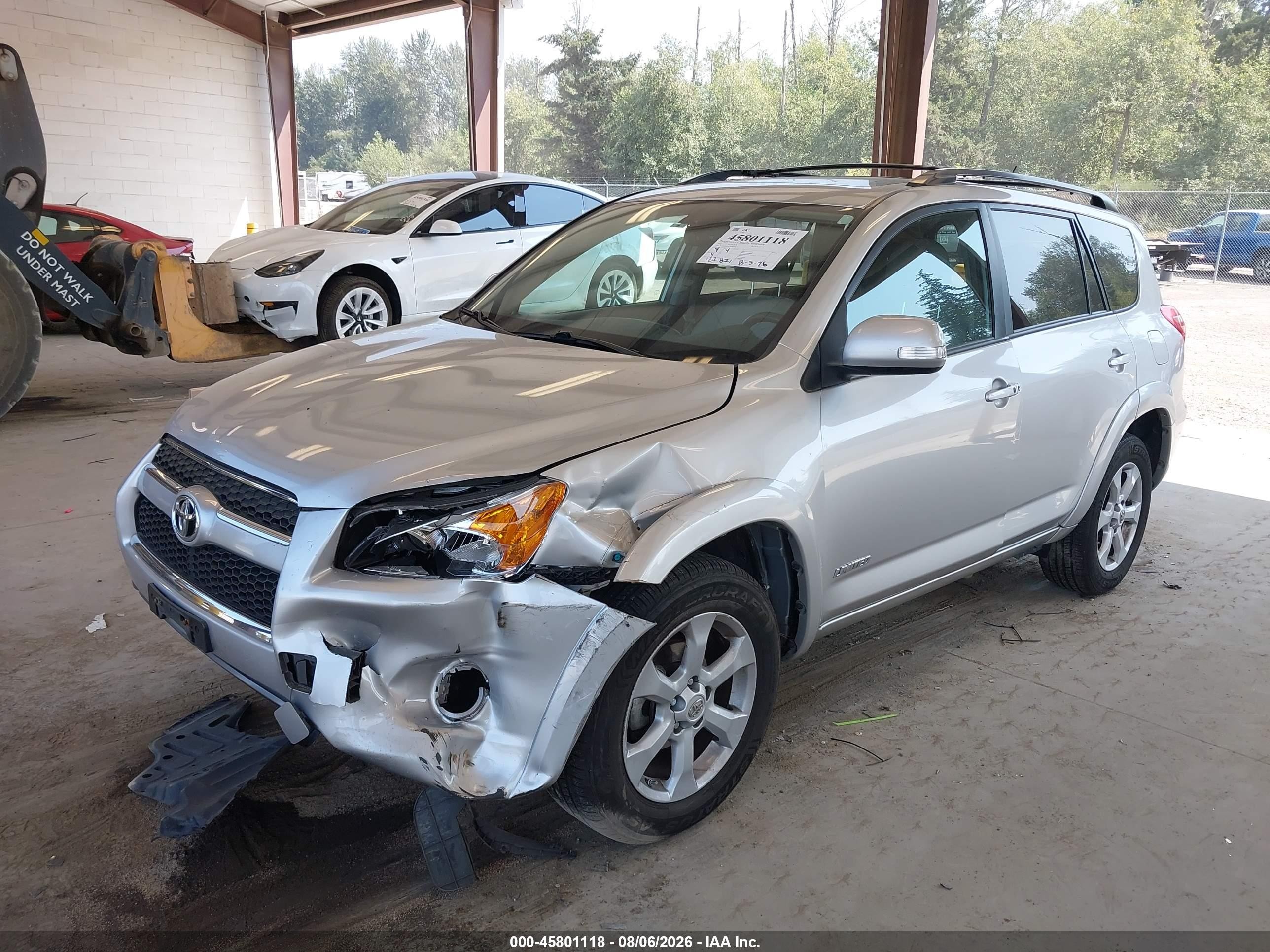 2012 Toyota Rav4 Limited Silver vin: 2T3DF4DV3CW186498