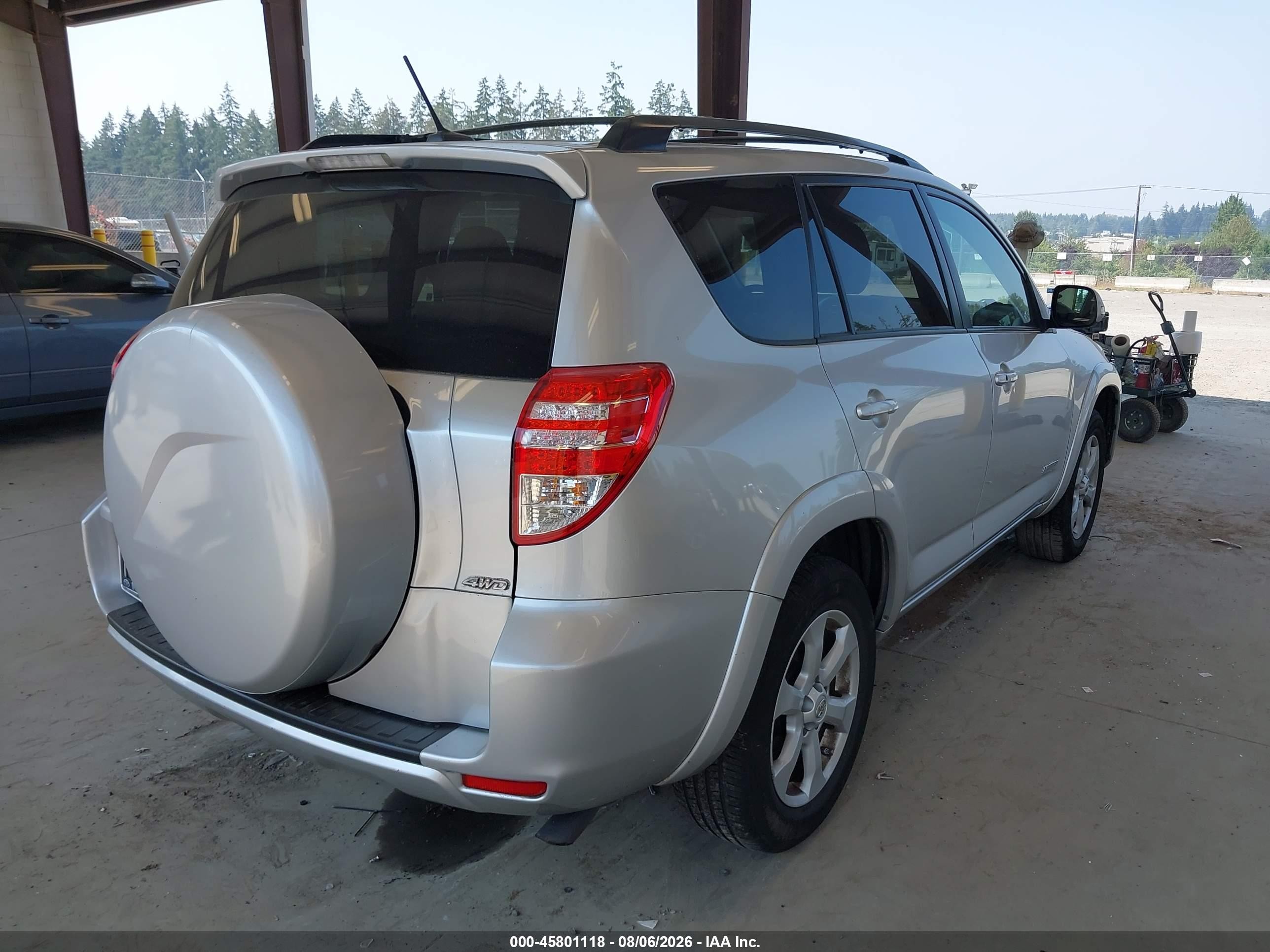 2012 Toyota Rav4 Limited Silver vin: 2T3DF4DV3CW186498