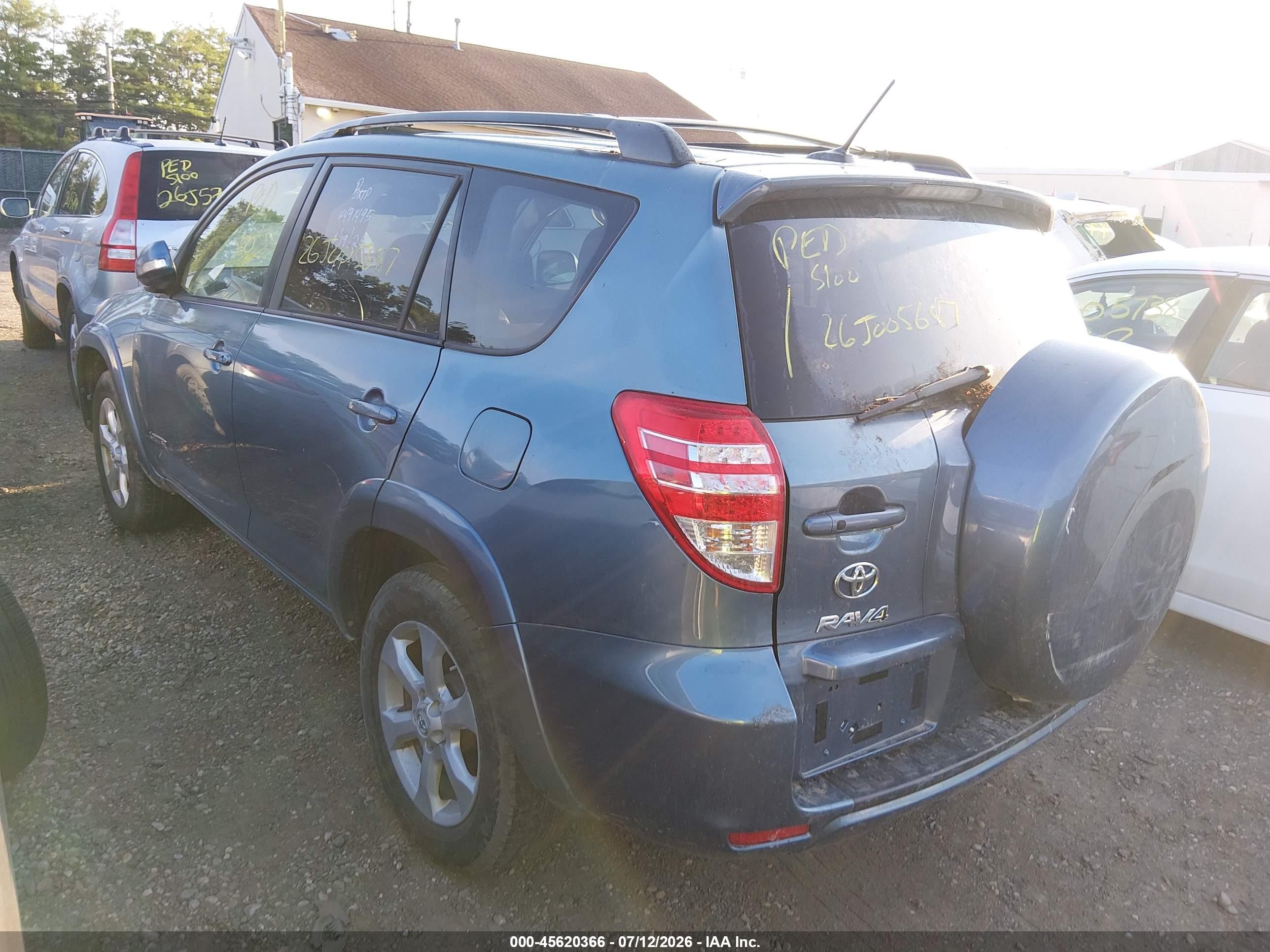 2012 Toyota Rav4 Limited Blue vin: 2T3DF4DV3CW187523