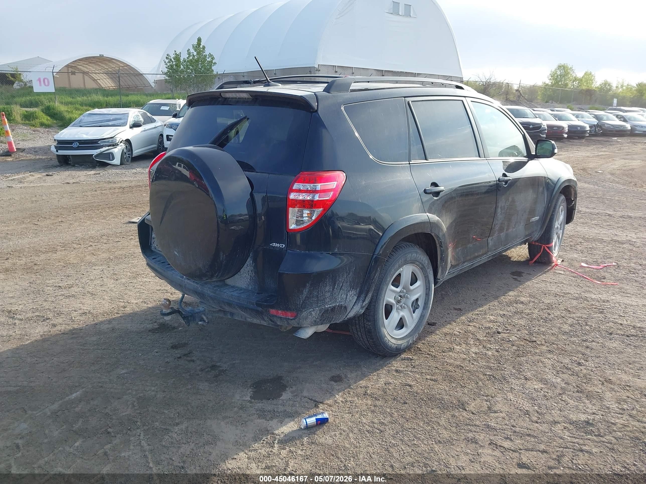 2012 Toyota Rav4 Limited Black vin: 2T3DF4DV3CW263208