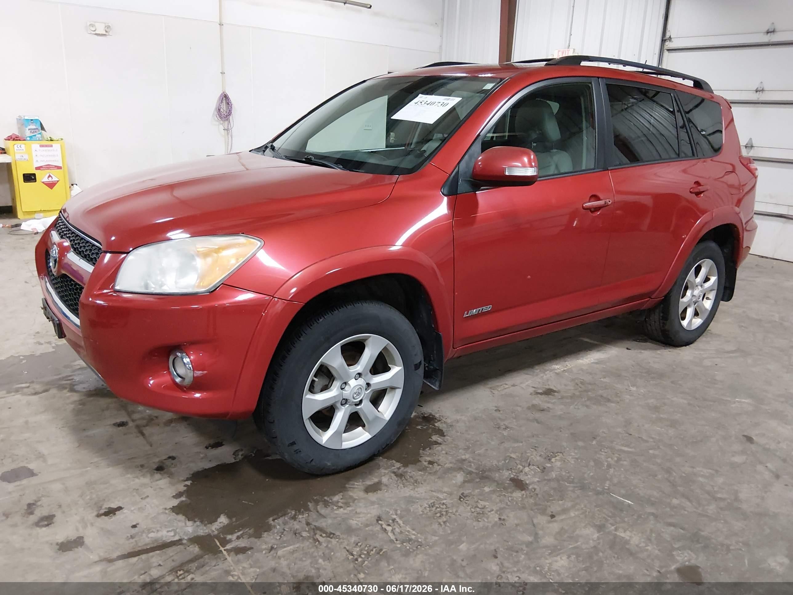 2010 Toyota Rav4 Limited Red vin: 2T3DF4DV4AW076427