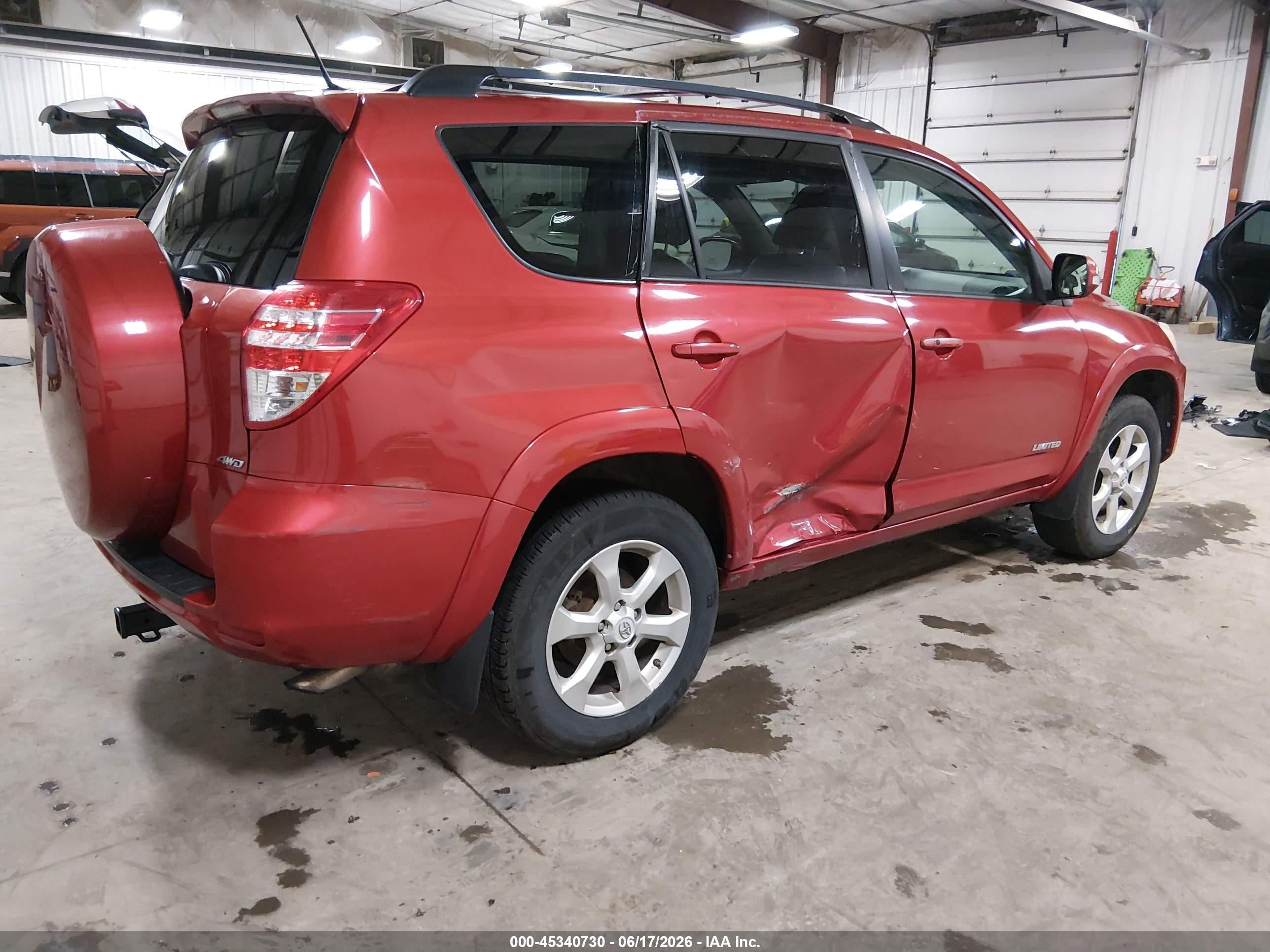 2010 Toyota Rav4 Limited Red vin: 2T3DF4DV4AW076427