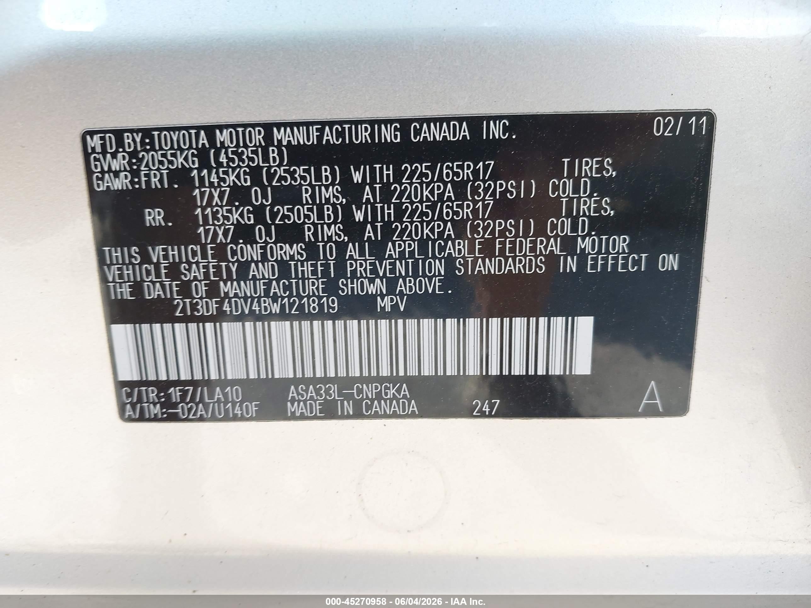 2011 Toyota Rav4 Limited Silver vin: 2T3DF4DV4BW121819
