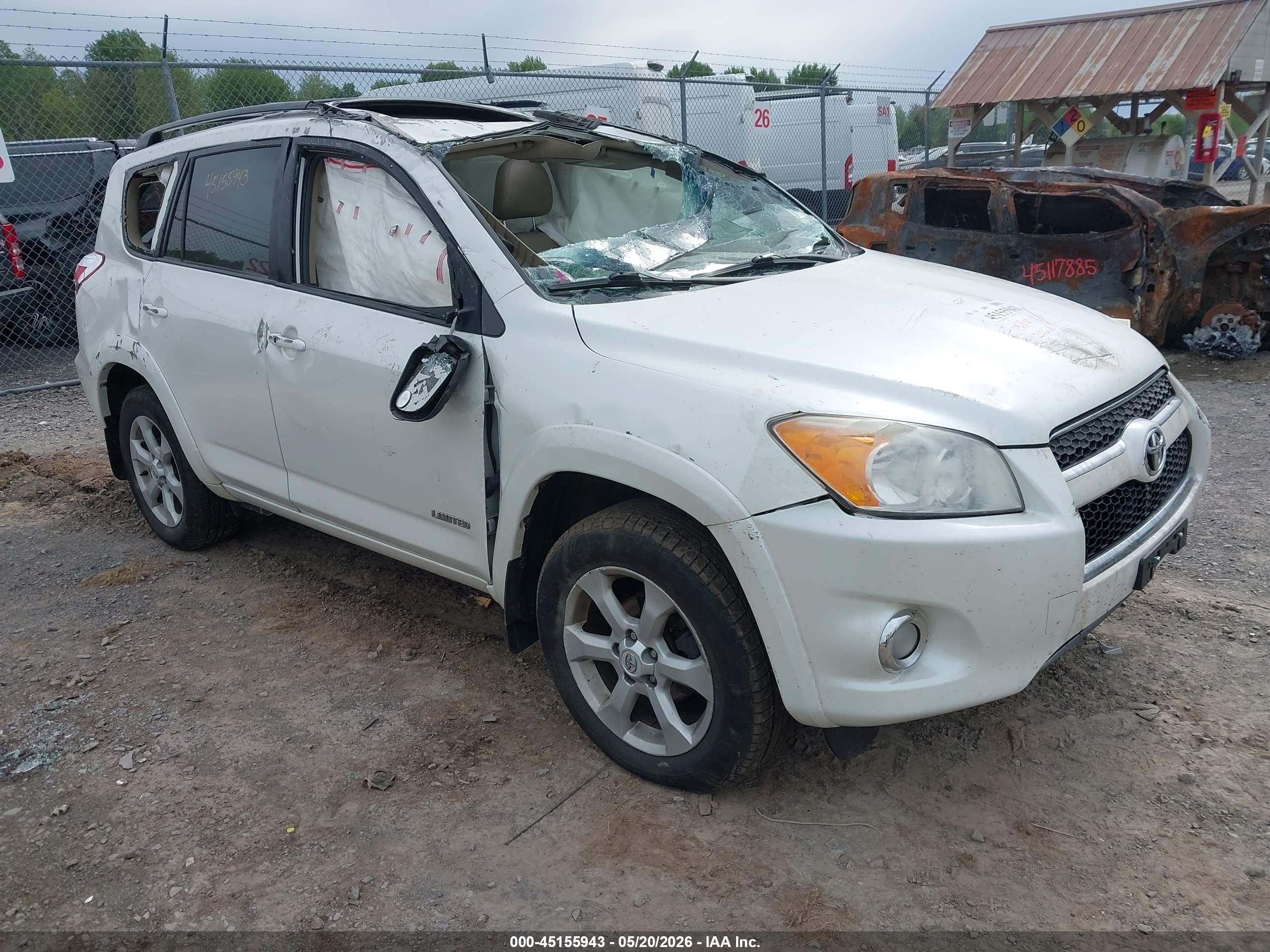 2011 Toyota Rav4 Limited Белый vin: 2T3DF4DV4BW154299