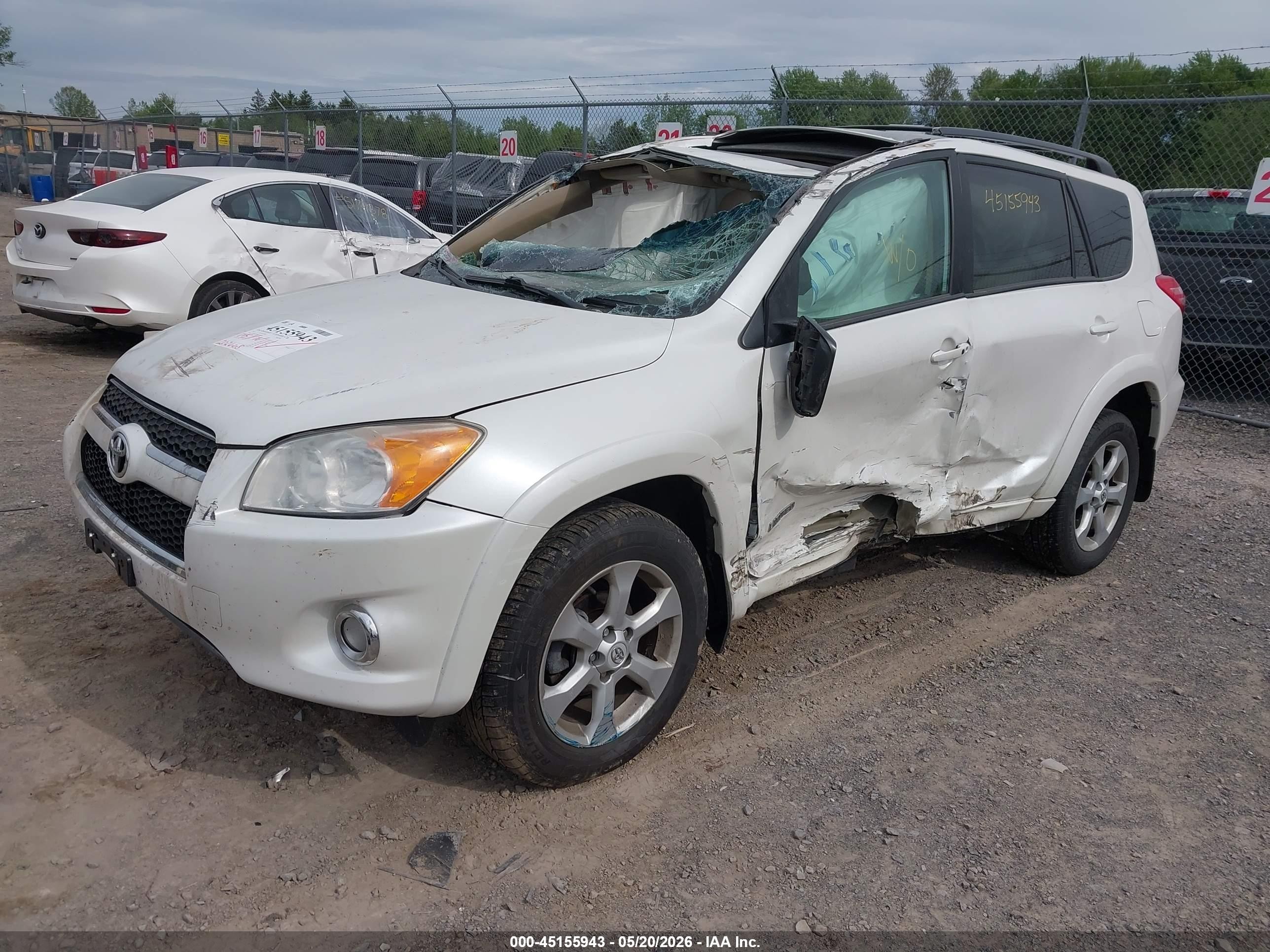 2011 Toyota Rav4 Limited White vin: 2T3DF4DV4BW154299