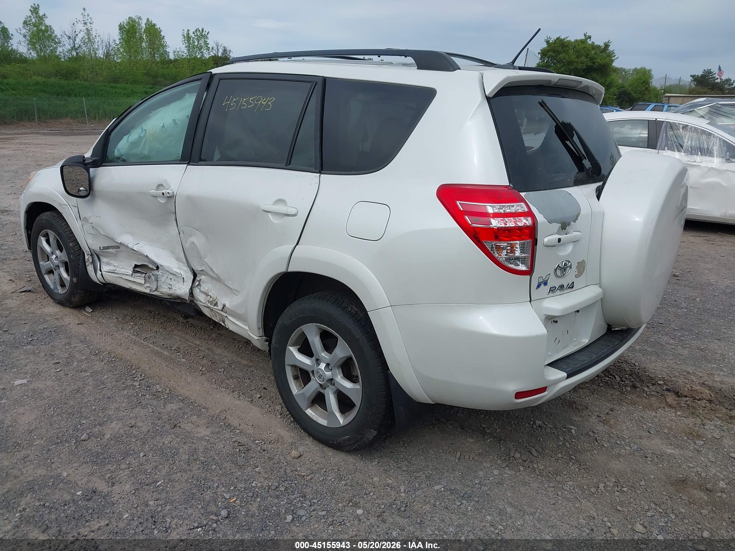 2011 Toyota Rav4 Limited White vin: 2T3DF4DV4BW154299
