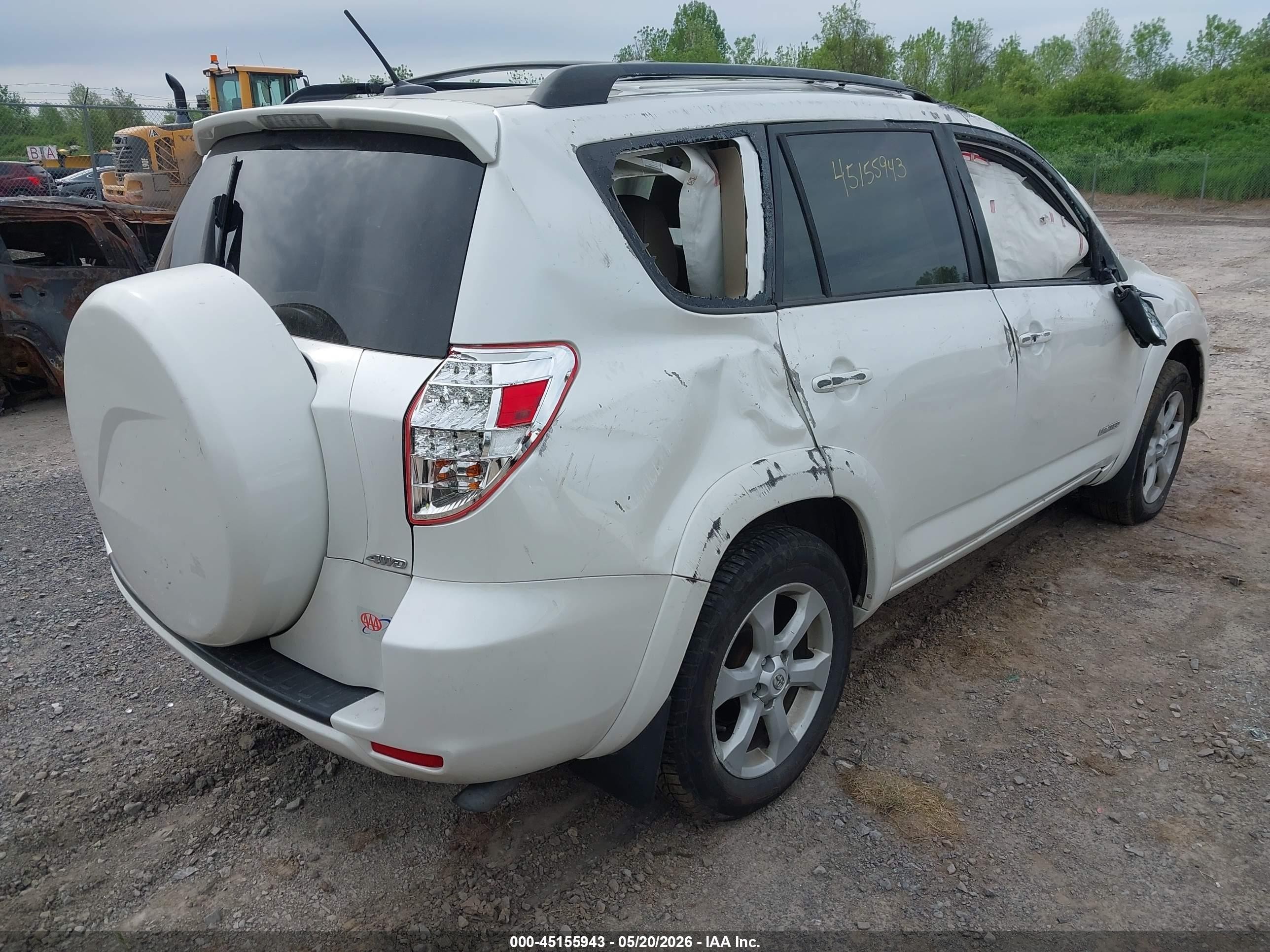 2011 Toyota Rav4 Limited White vin: 2T3DF4DV4BW154299