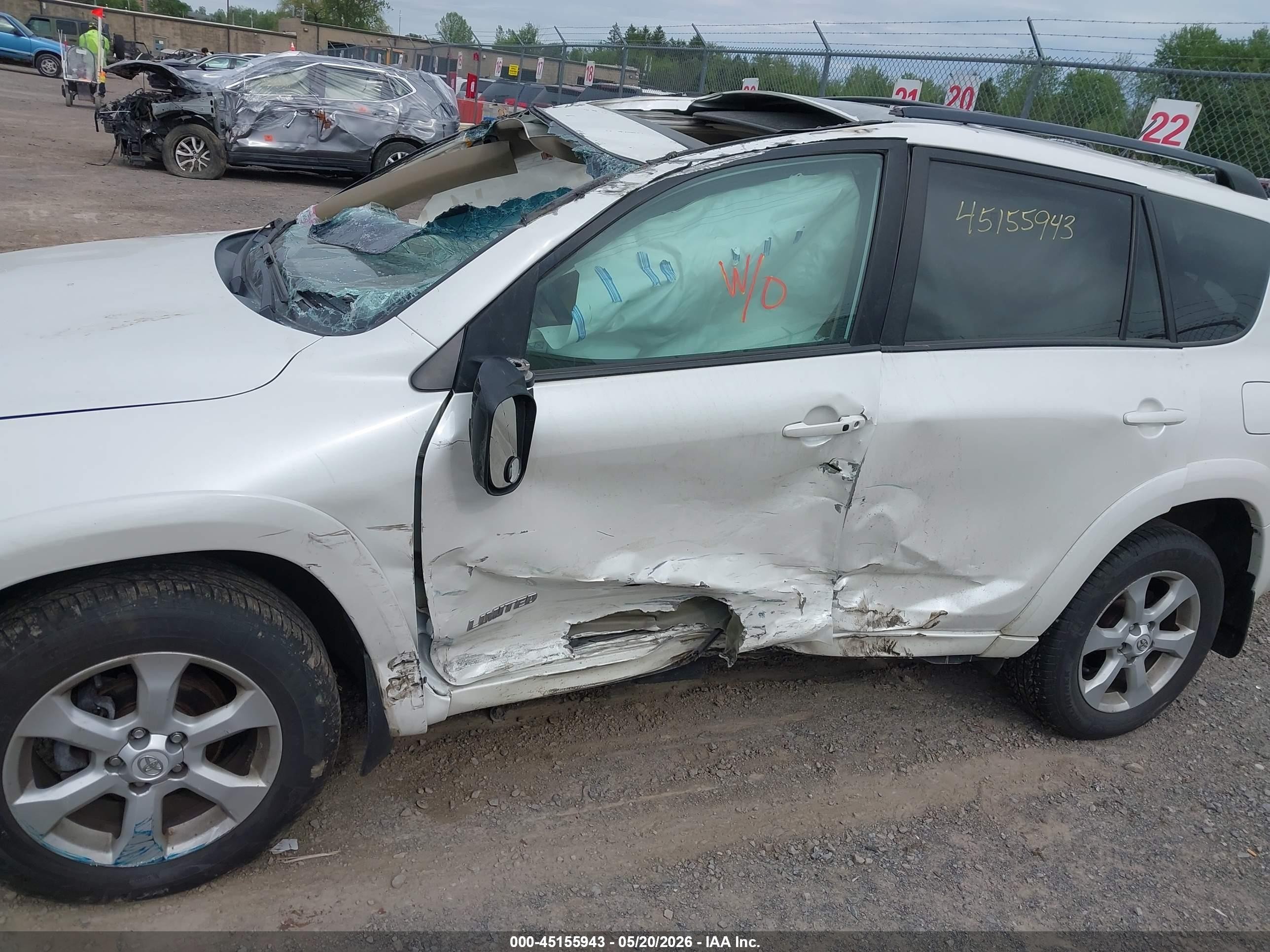 2011 Toyota Rav4 Limited White vin: 2T3DF4DV4BW154299