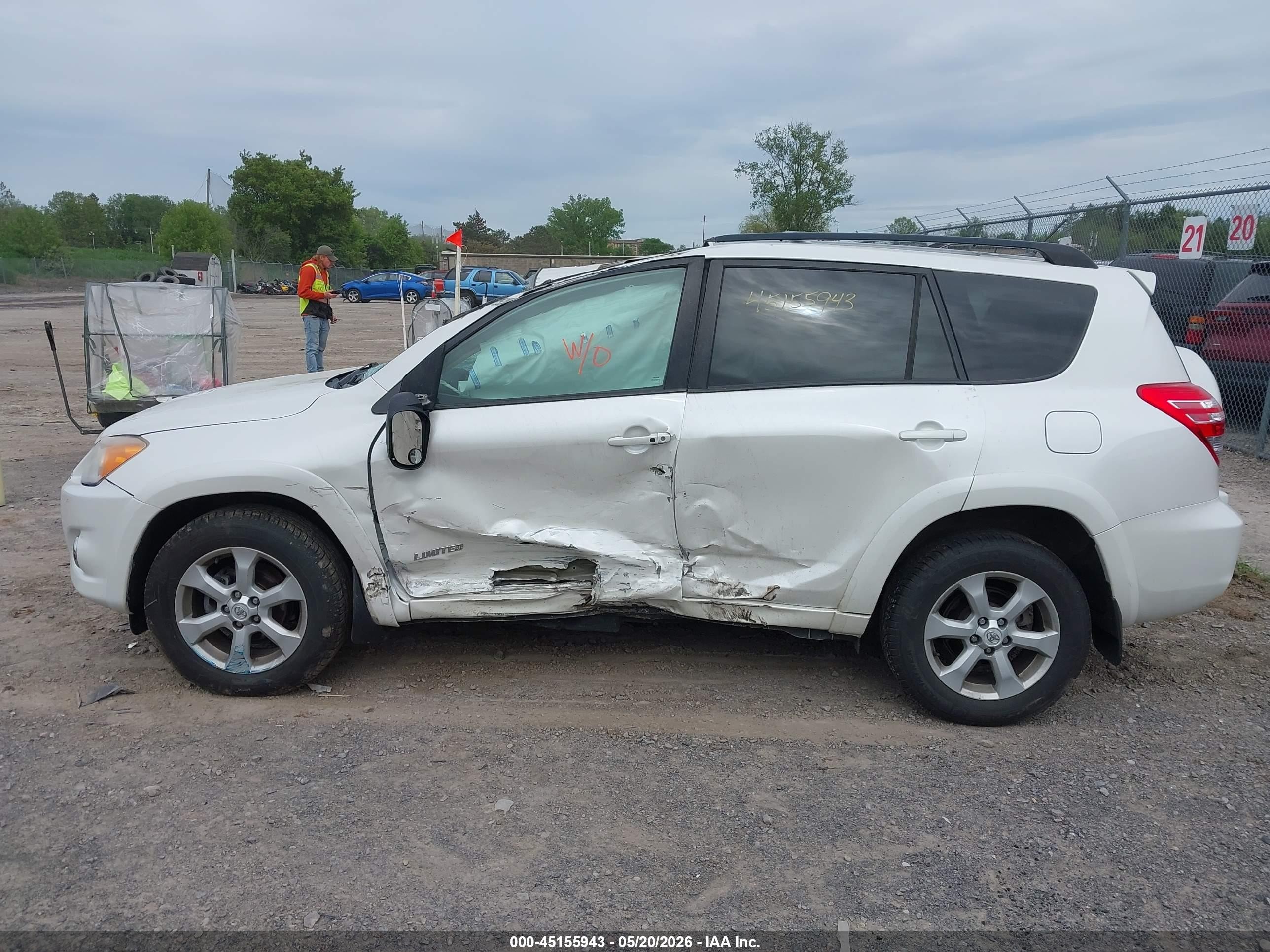 2011 Toyota Rav4 Limited White vin: 2T3DF4DV4BW154299