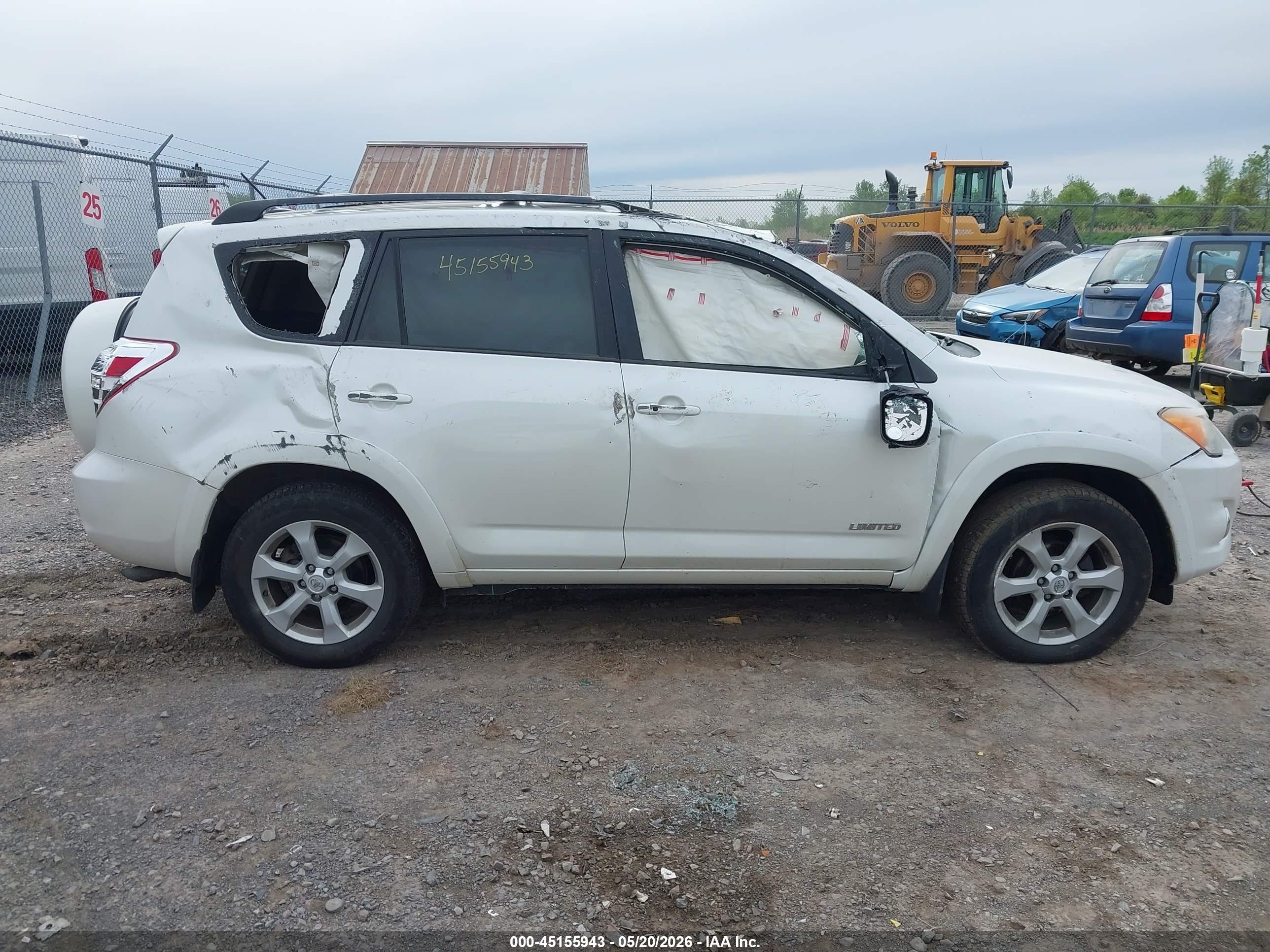 2011 Toyota Rav4 Limited White vin: 2T3DF4DV4BW154299