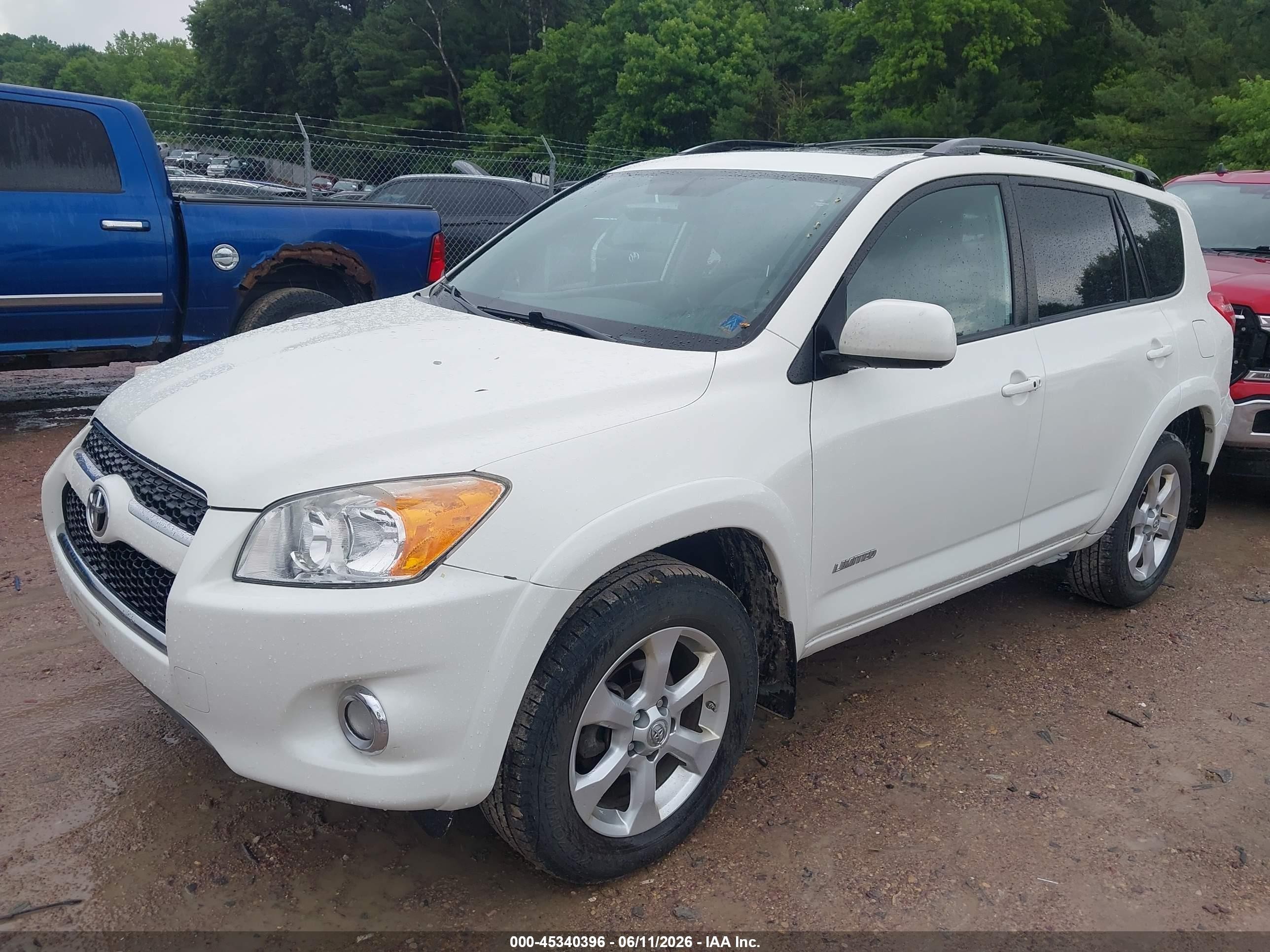 2012 Toyota Rav4 Limited White vin: 2T3DF4DV4CW204376