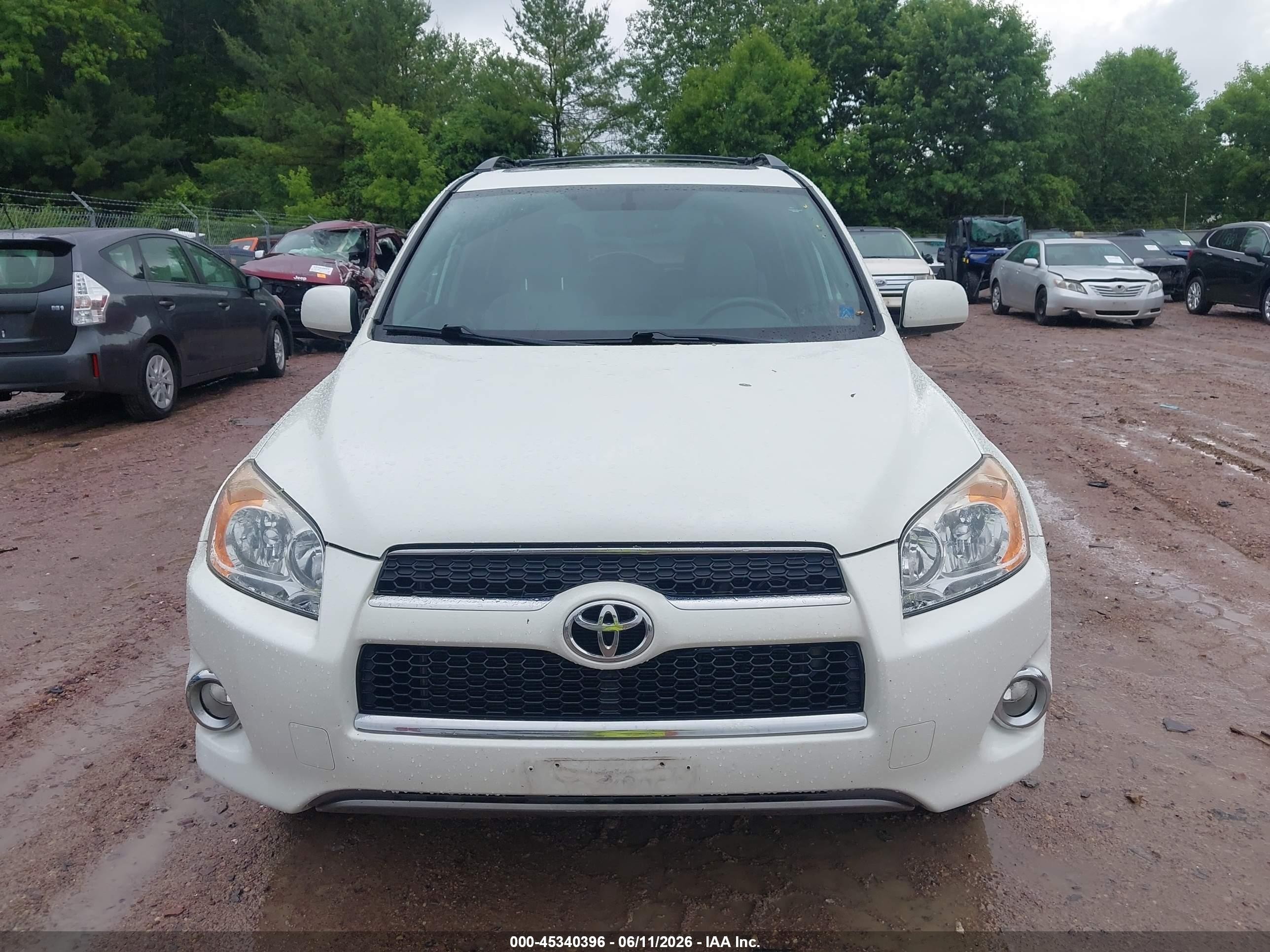 2012 Toyota Rav4 Limited White vin: 2T3DF4DV4CW204376