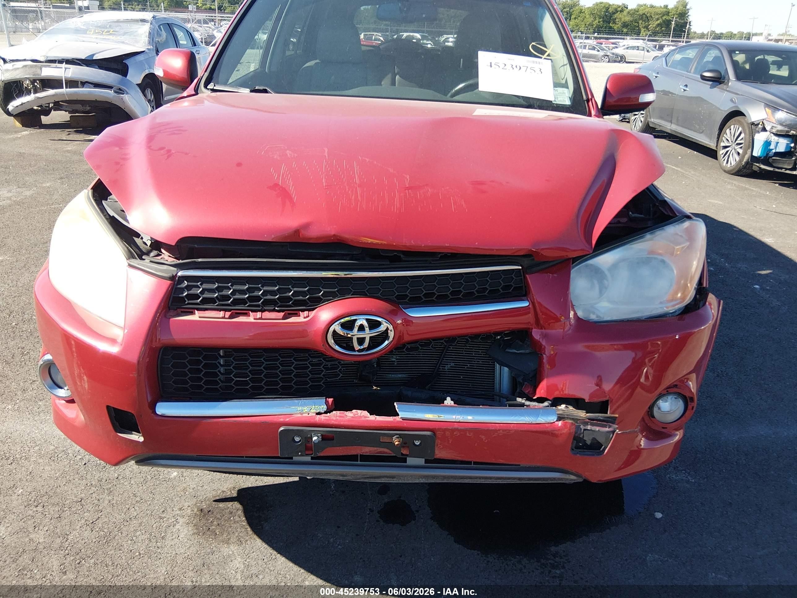 2012 Toyota Rav4 Limited Red vin: 2T3DF4DV5CW201258