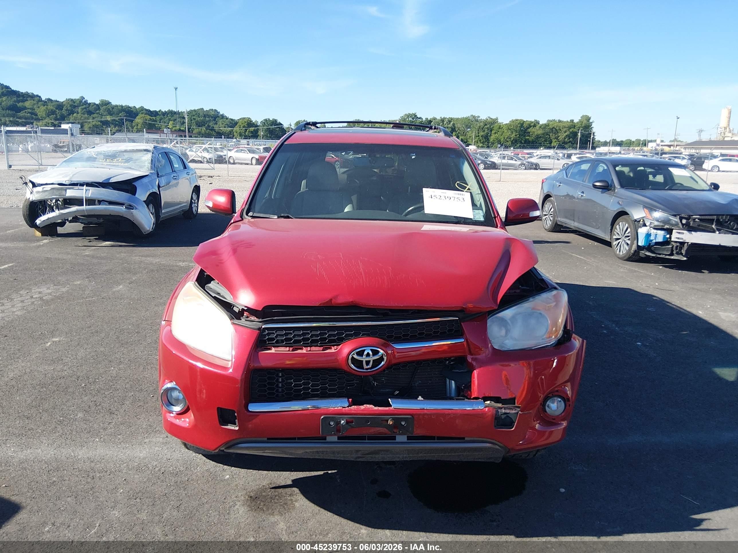 2012 Toyota Rav4 Limited Red vin: 2T3DF4DV5CW201258