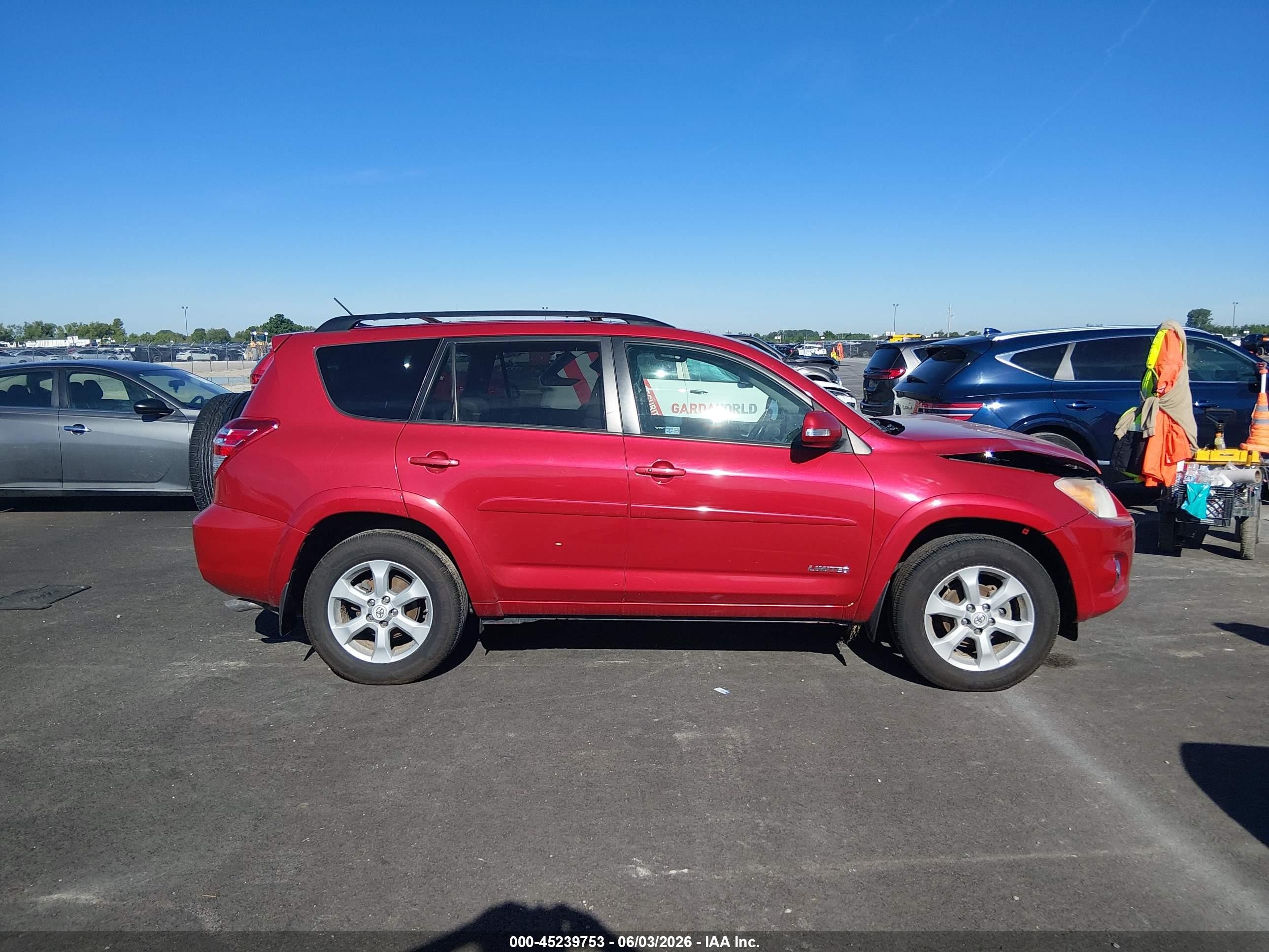 2012 Toyota Rav4 Limited Red vin: 2T3DF4DV5CW201258