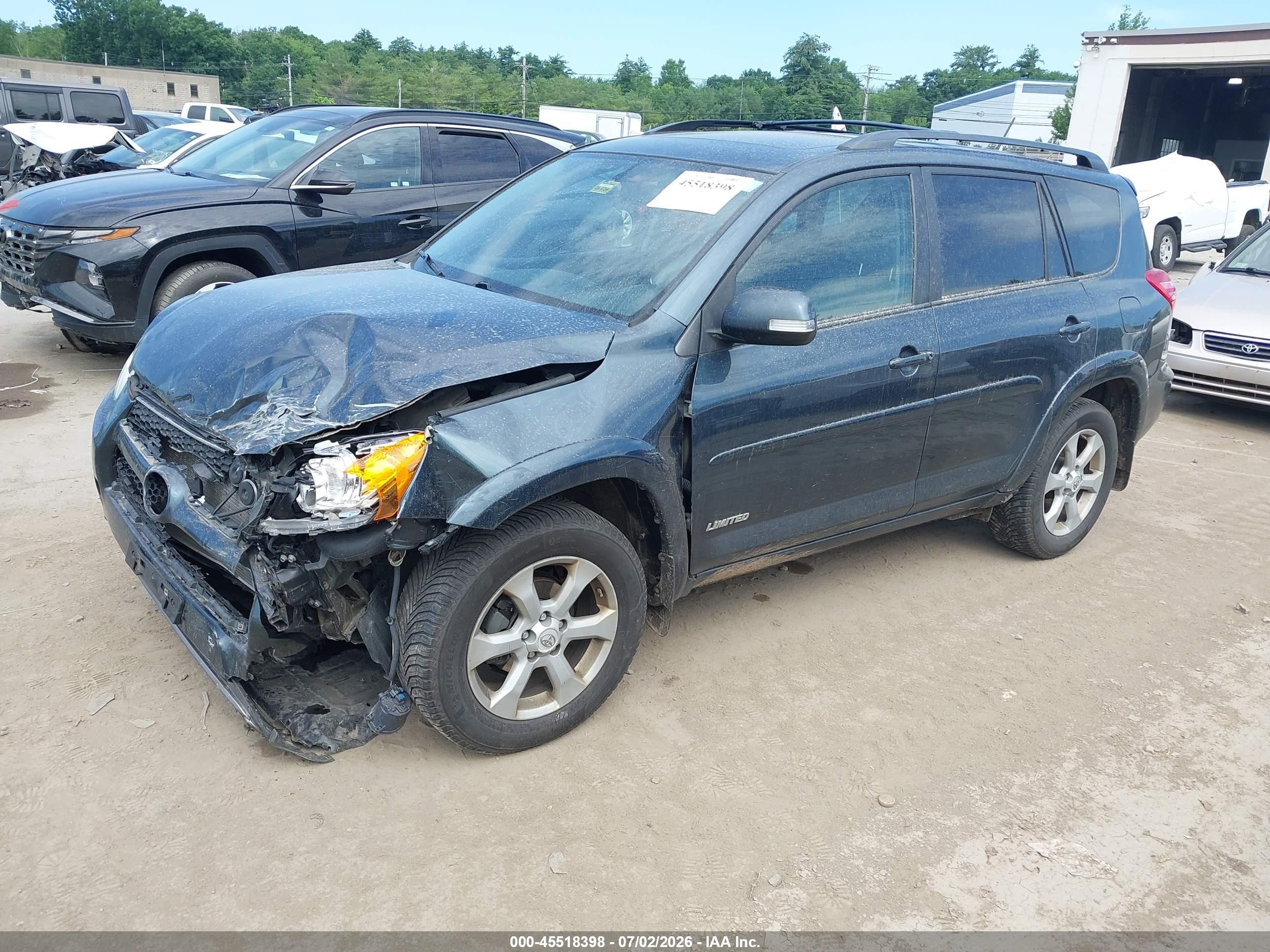 2012 Toyota Rav4 Limited Black vin: 2T3DF4DV5CW248032