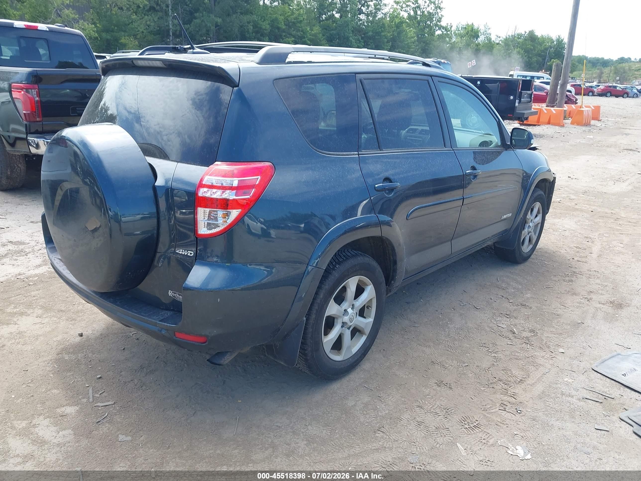 2012 Toyota Rav4 Limited Black vin: 2T3DF4DV5CW248032