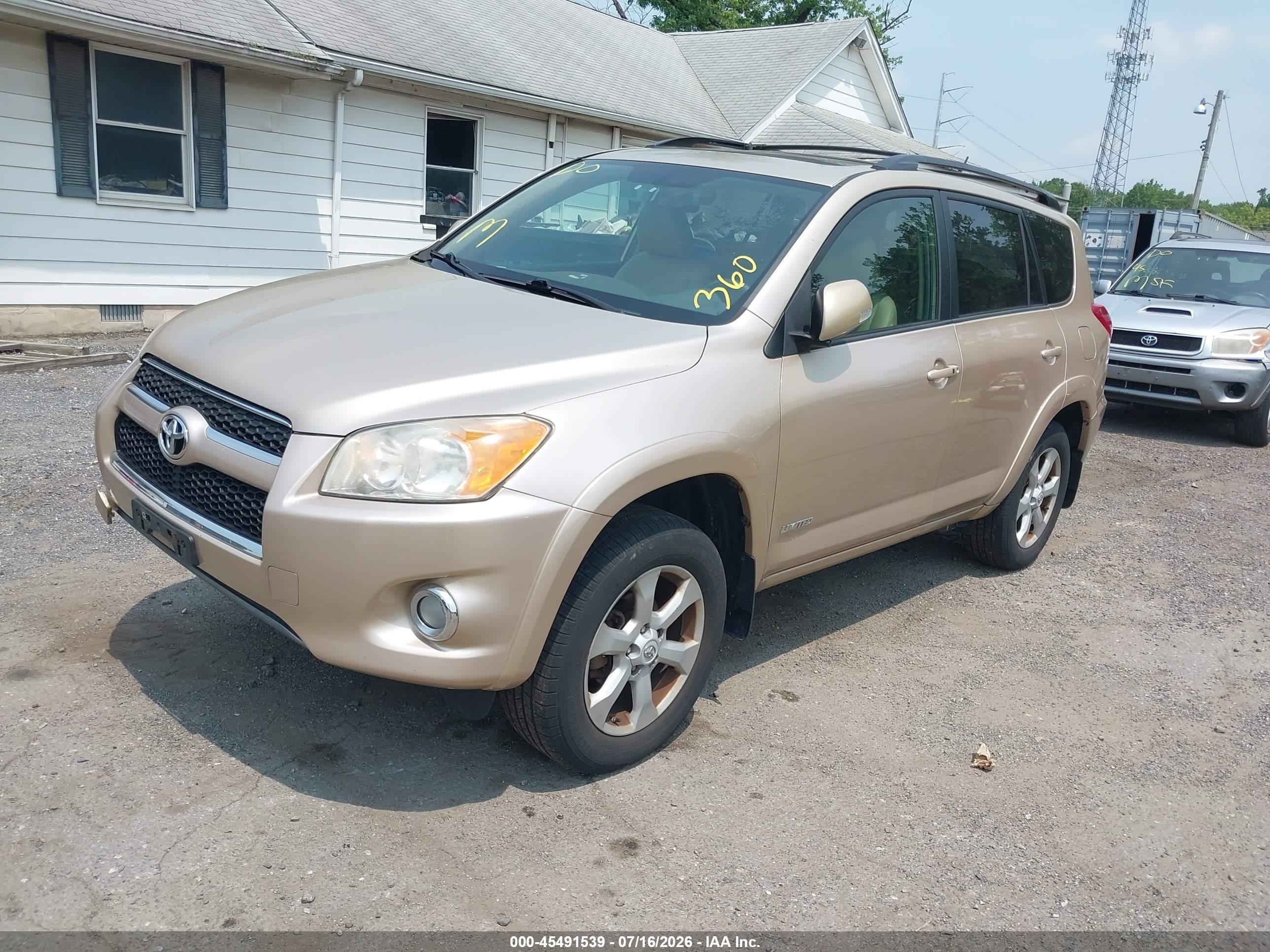 2011 Toyota Rav4 Limited Tan vin: 2T3DF4DV6BW098026