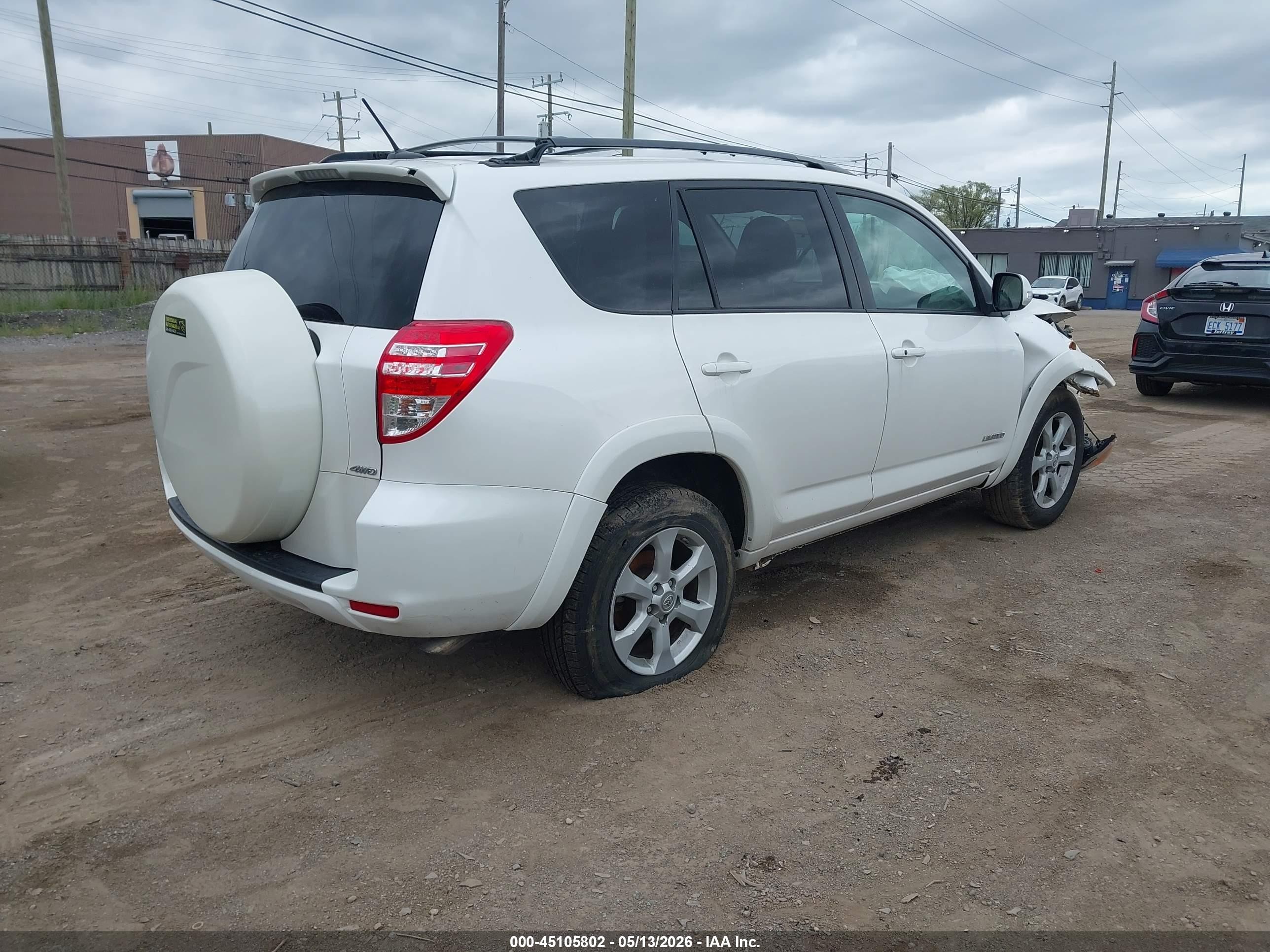 2011 Toyota Rav4 Limited Белый vin: 2T3DF4DV6BW102835