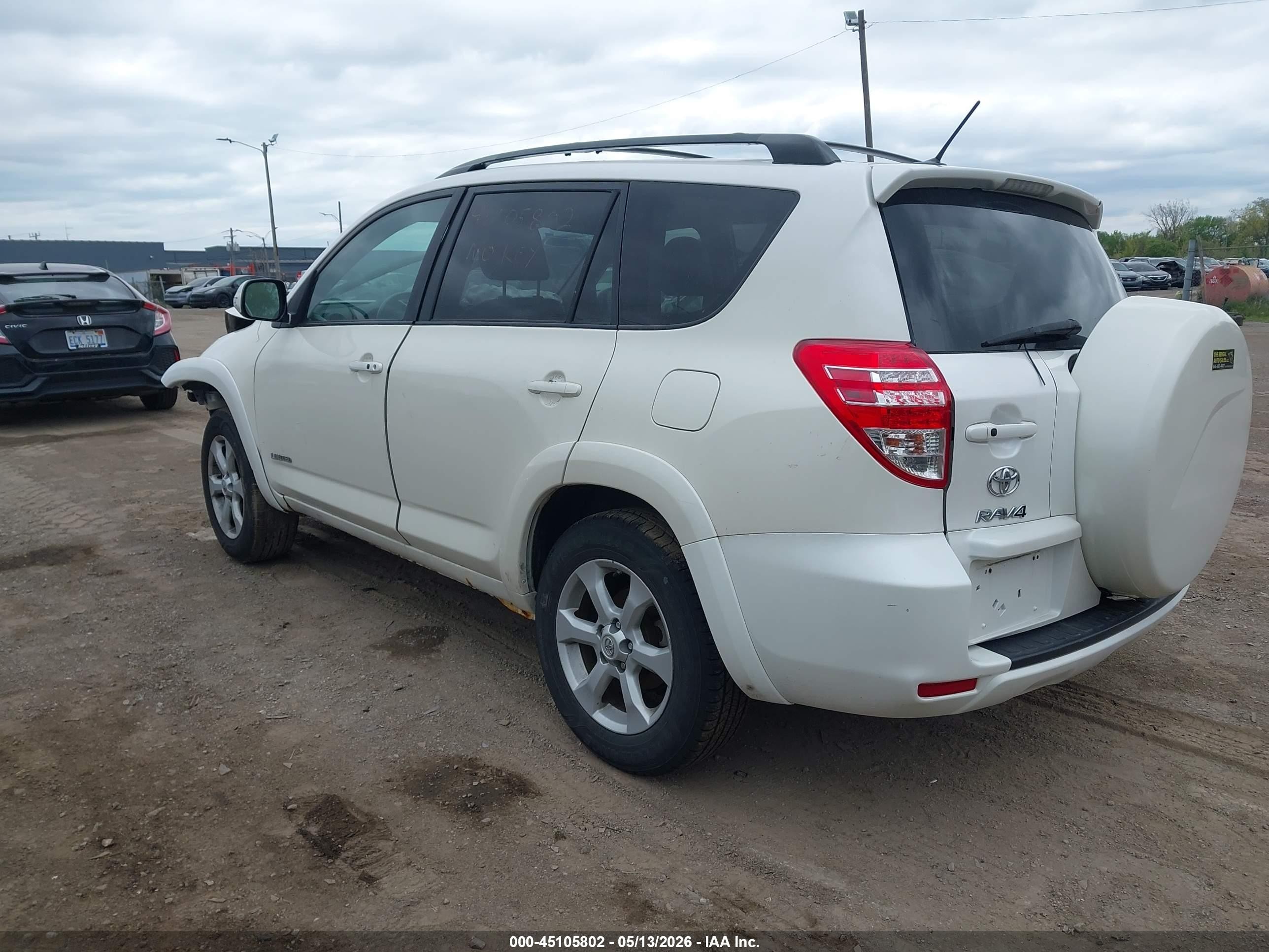 2011 Toyota Rav4 Limited Белый vin: 2T3DF4DV6BW102835