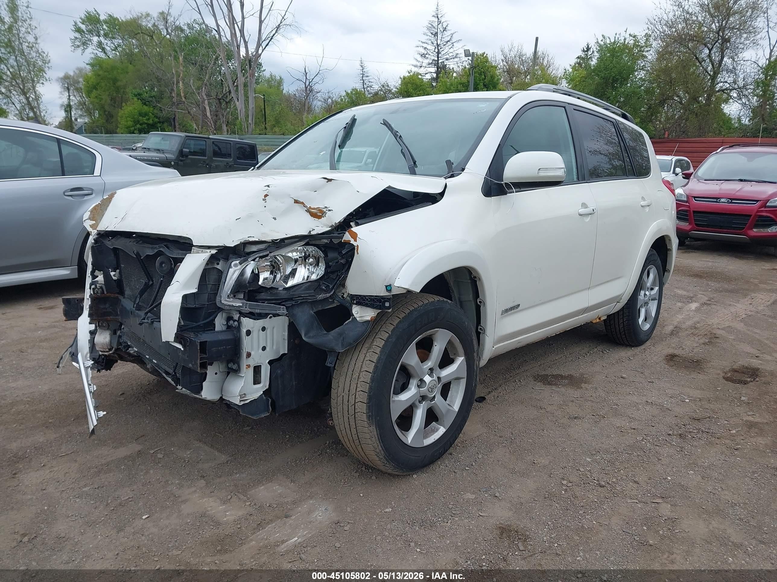 2011 Toyota Rav4 Limited Белый vin: 2T3DF4DV6BW102835