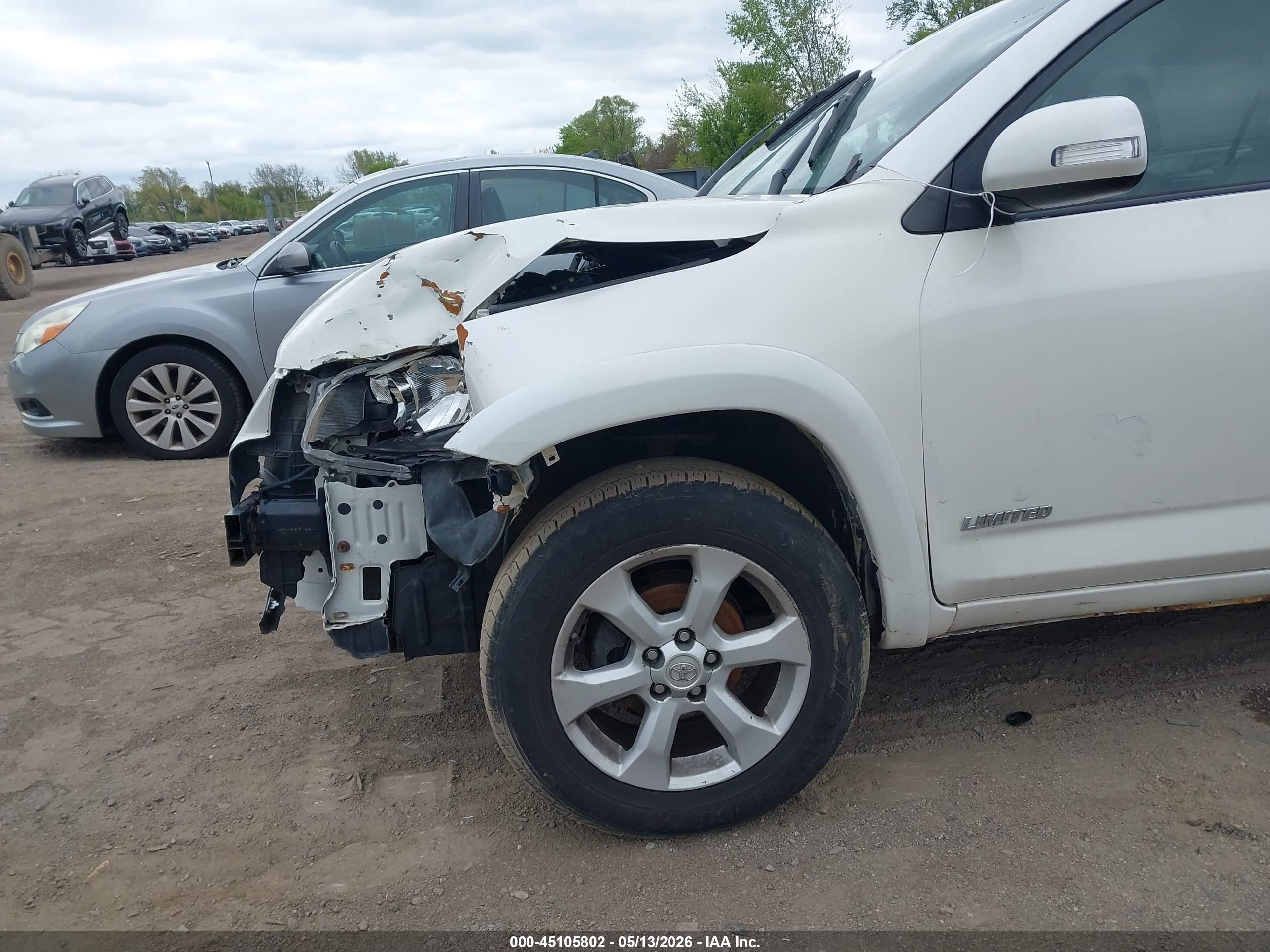 2011 Toyota Rav4 Limited Белый vin: 2T3DF4DV6BW102835