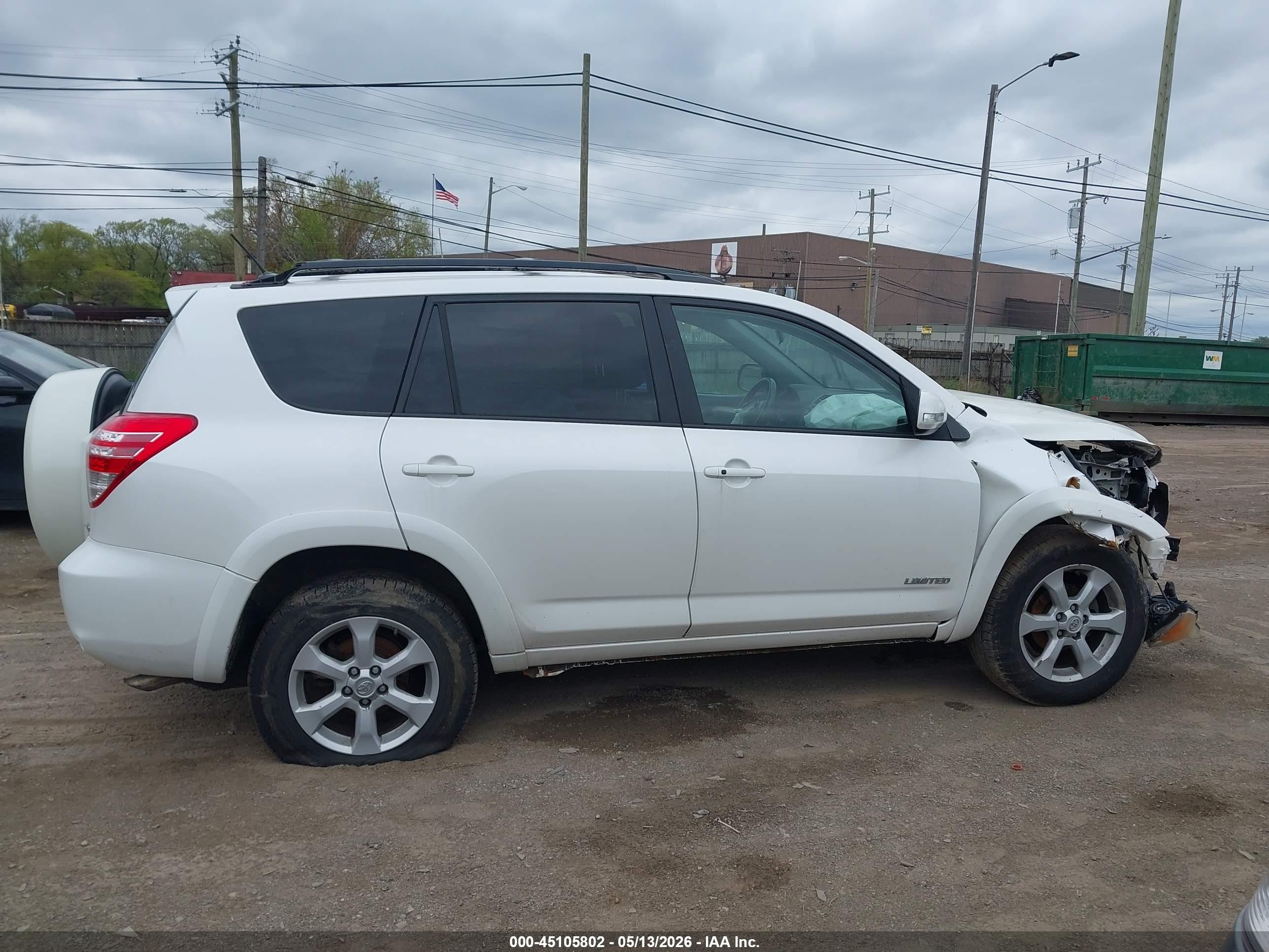 2011 Toyota Rav4 Limited Белый vin: 2T3DF4DV6BW102835