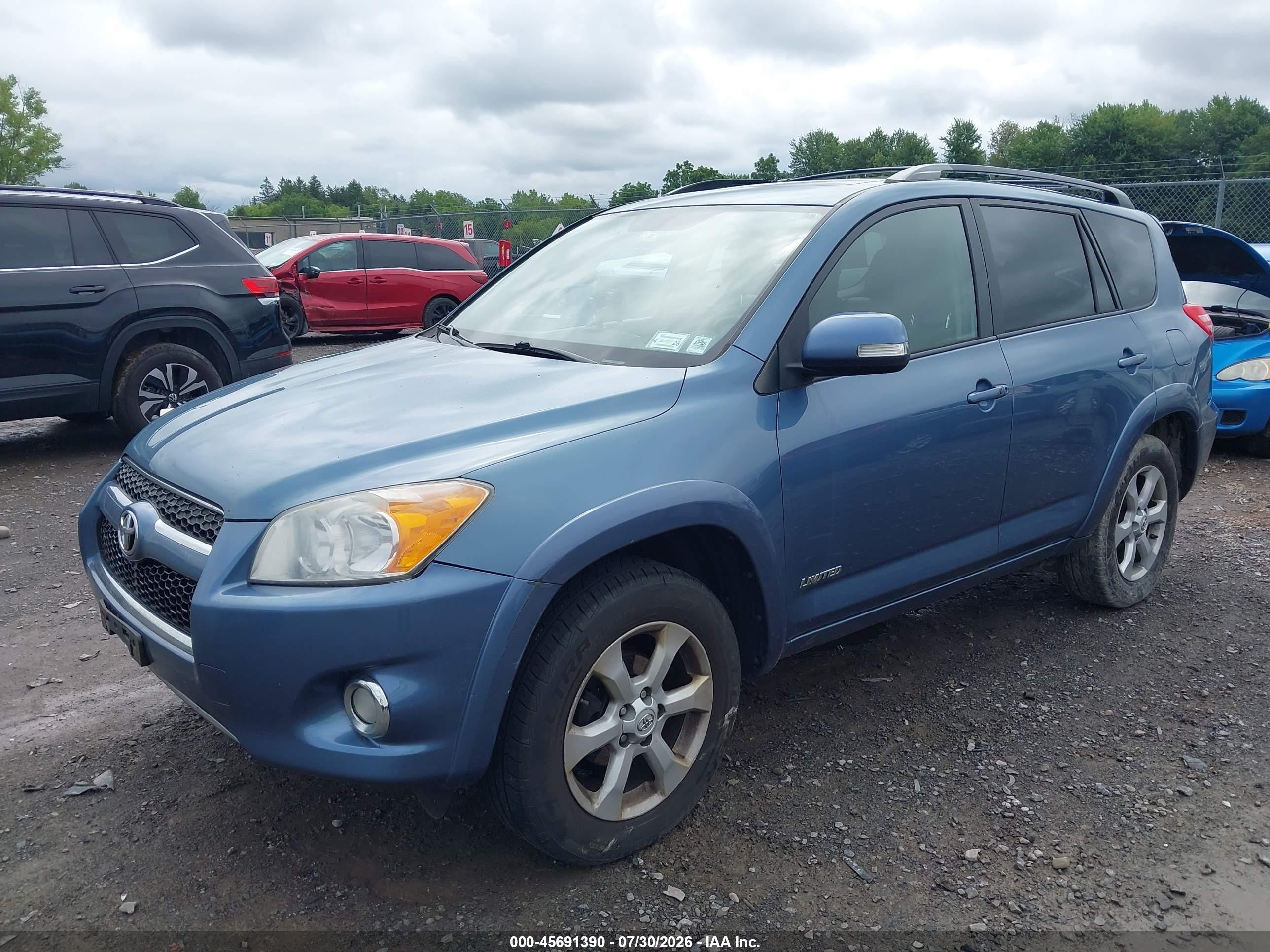 2011 Toyota Rav4 Limited Blue vin: 2T3DF4DV6BW176983