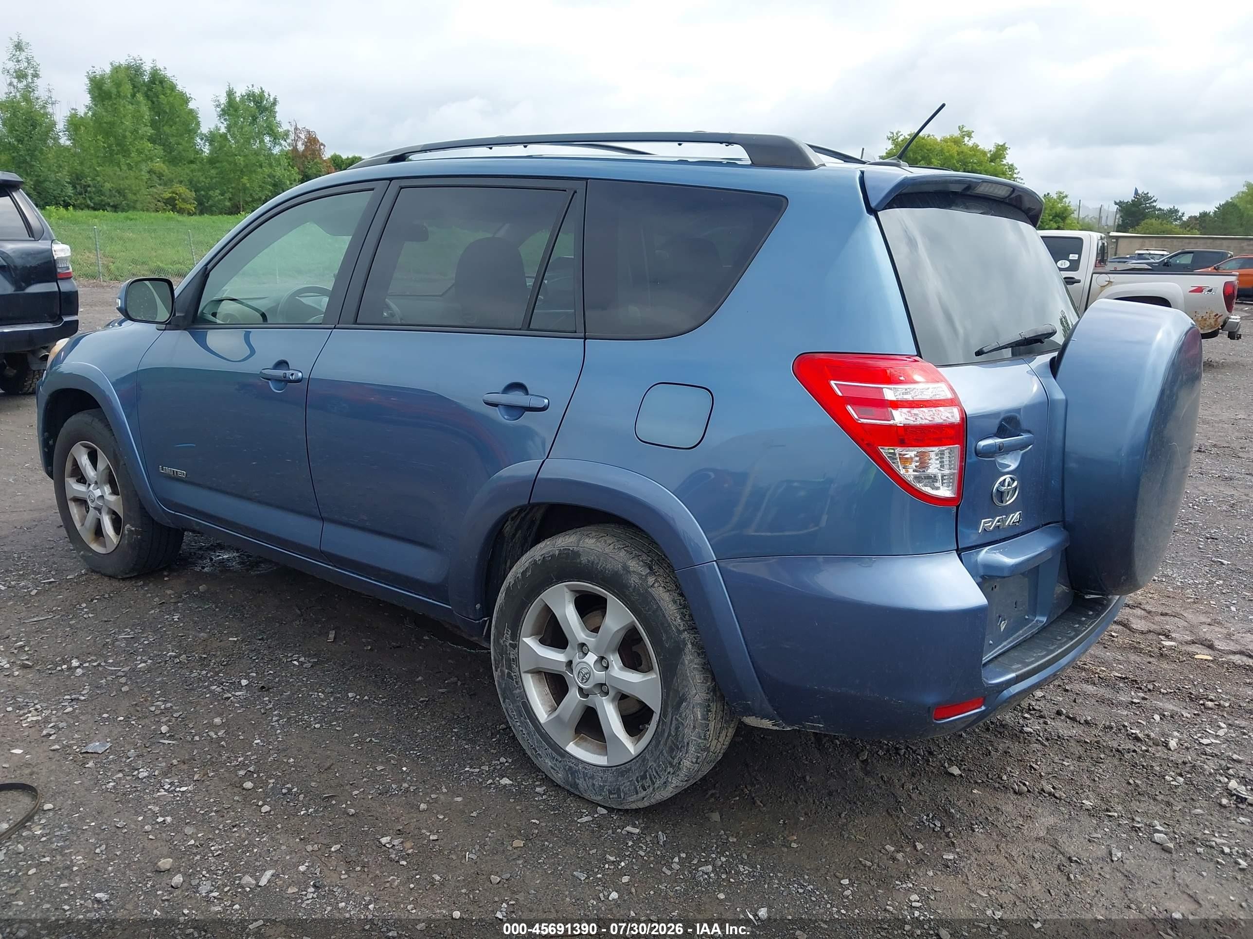 2011 Toyota Rav4 Limited Blue vin: 2T3DF4DV6BW176983