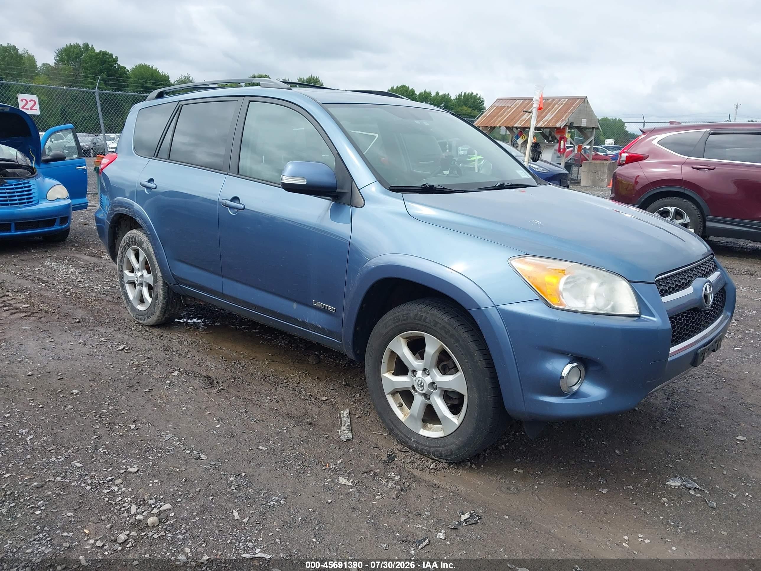 2011 Toyota Rav4 Limited Blue vin: 2T3DF4DV6BW176983