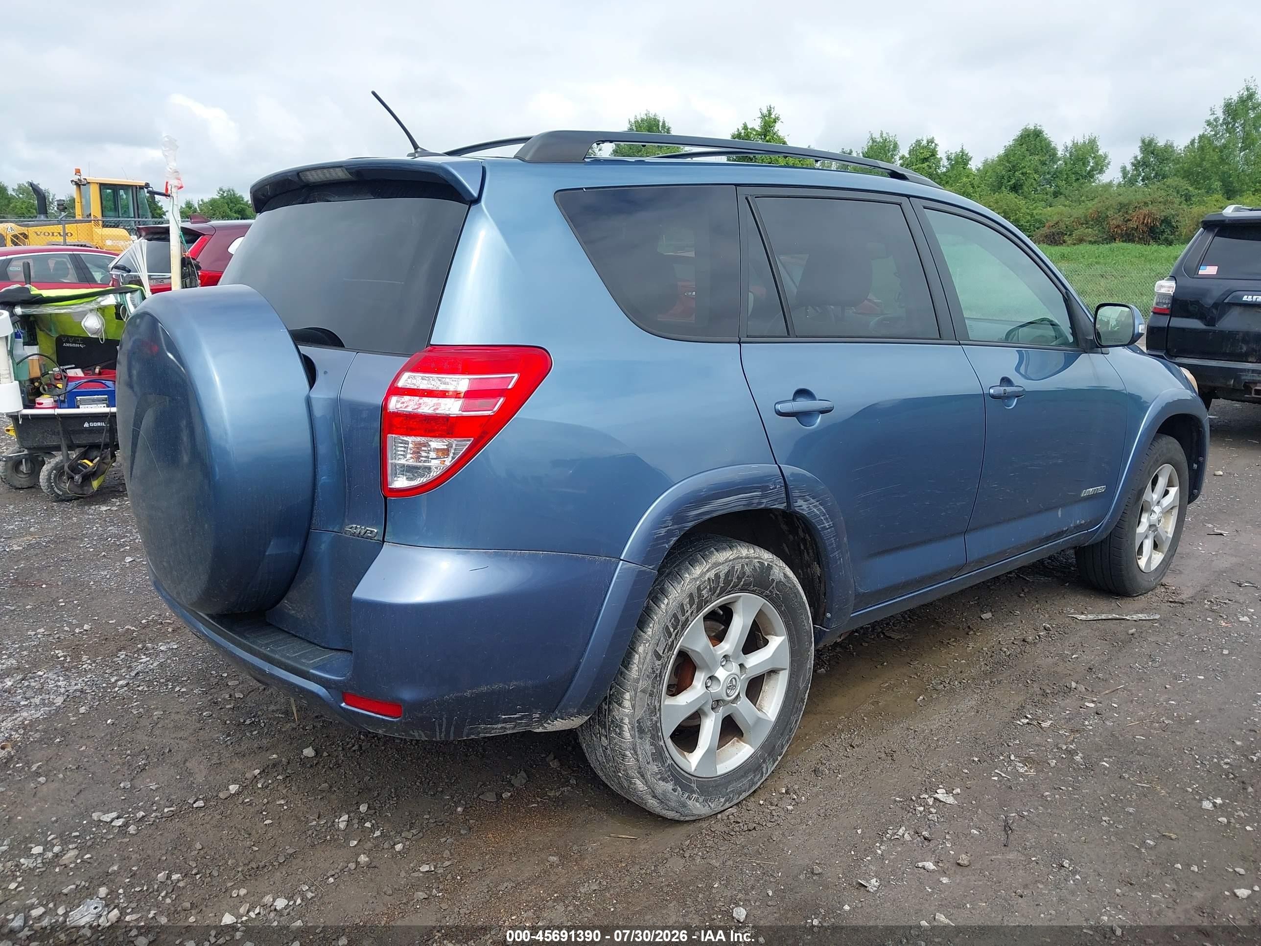 2011 Toyota Rav4 Limited Blue vin: 2T3DF4DV6BW176983