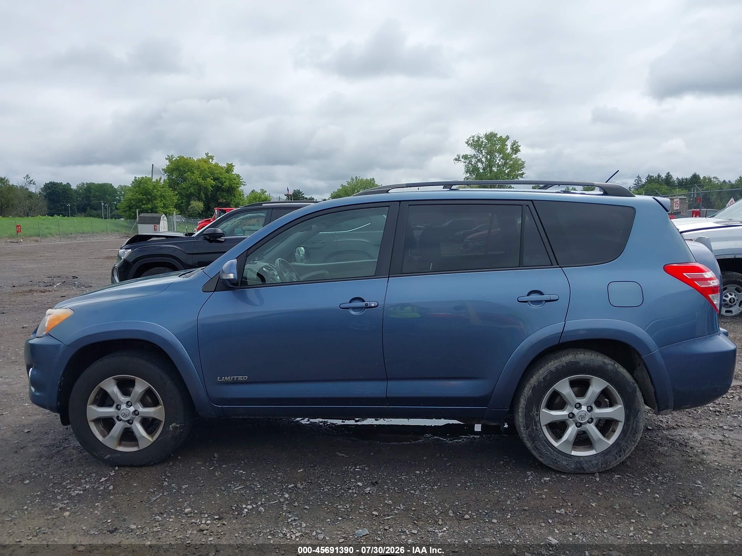 2011 Toyota Rav4 Limited Blue vin: 2T3DF4DV6BW176983
