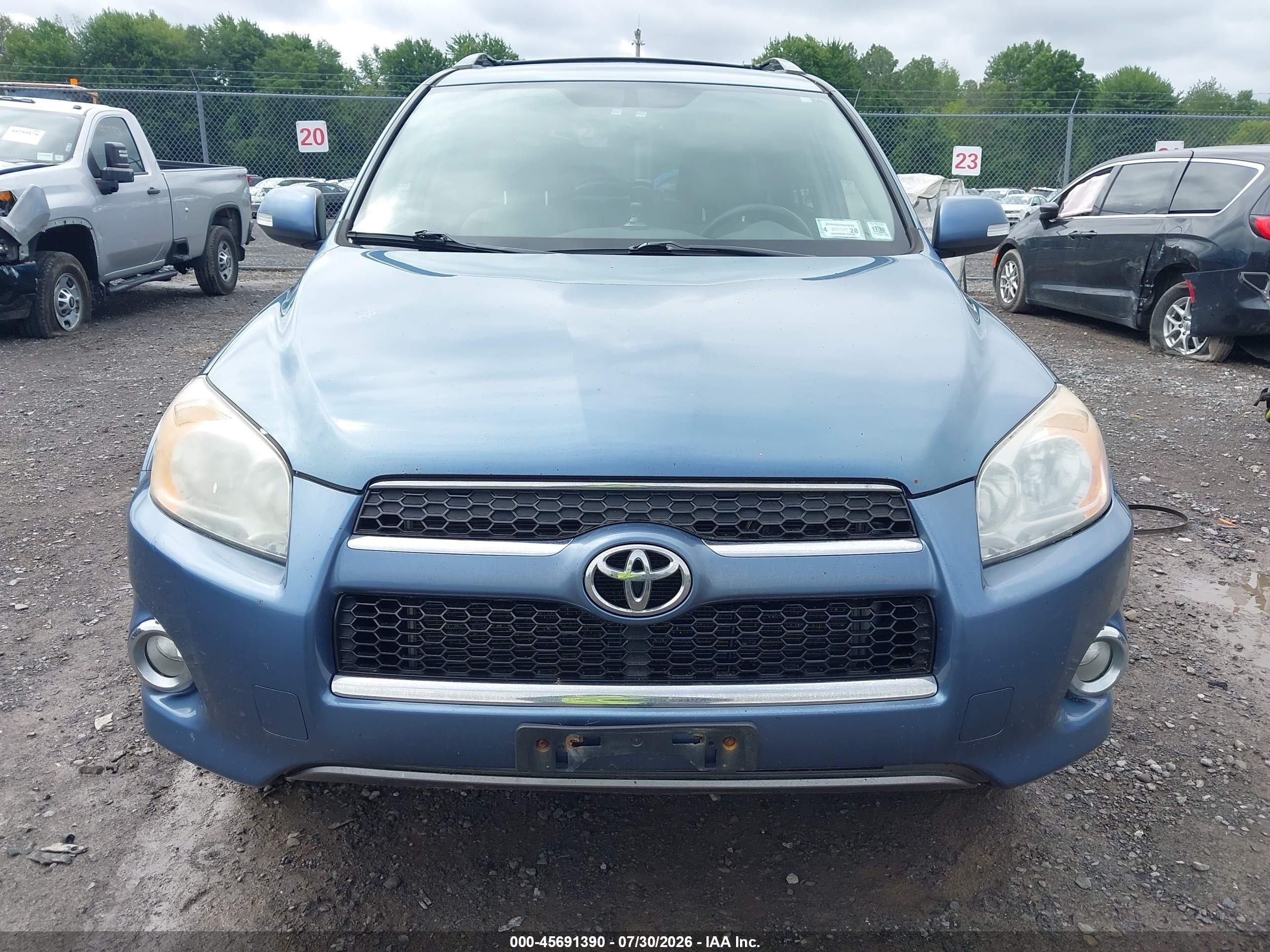 2011 Toyota Rav4 Limited Blue vin: 2T3DF4DV6BW176983