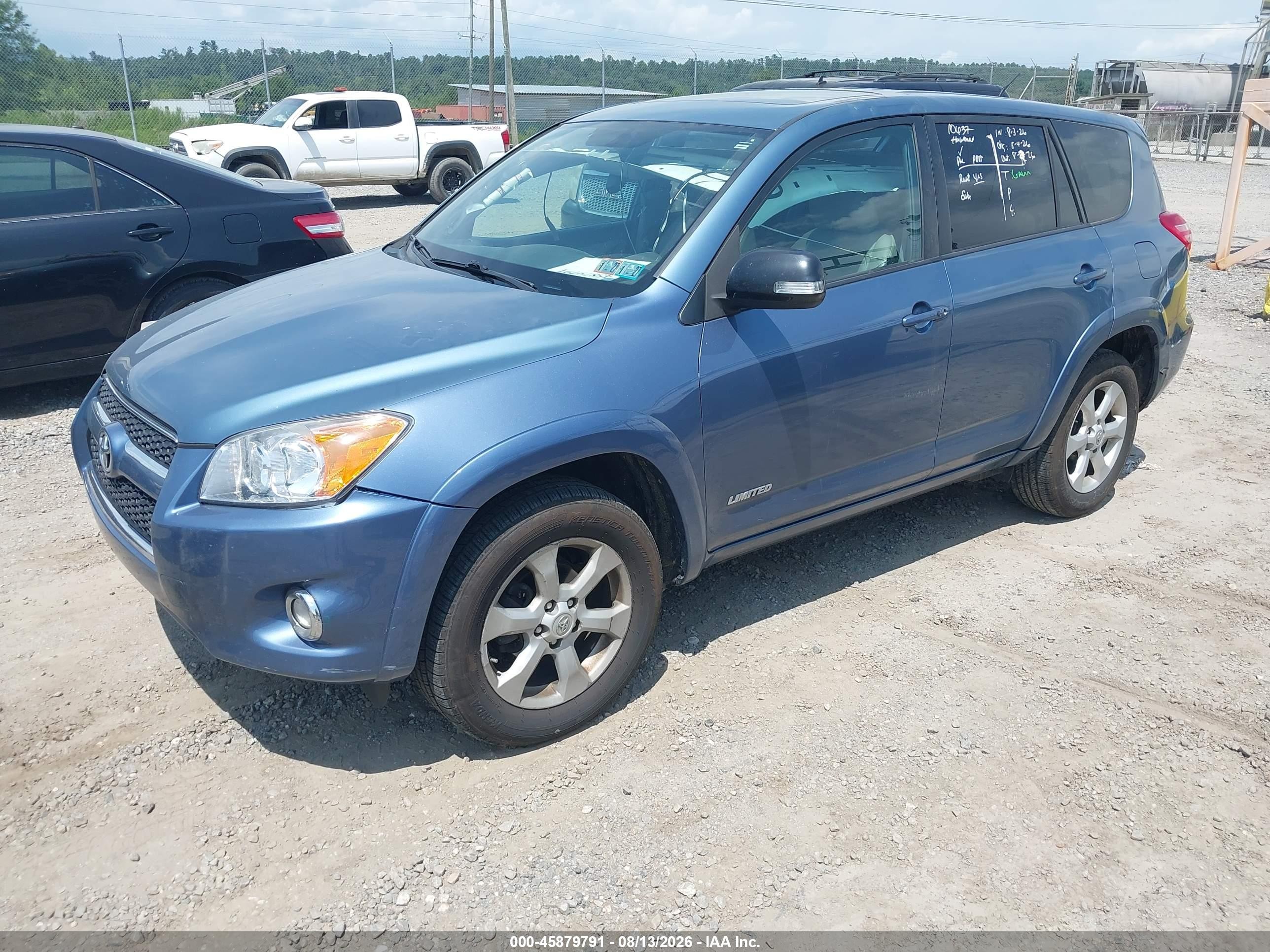2012 Toyota Rav4 Limited Blue vin: 2T3DF4DV6CW195681