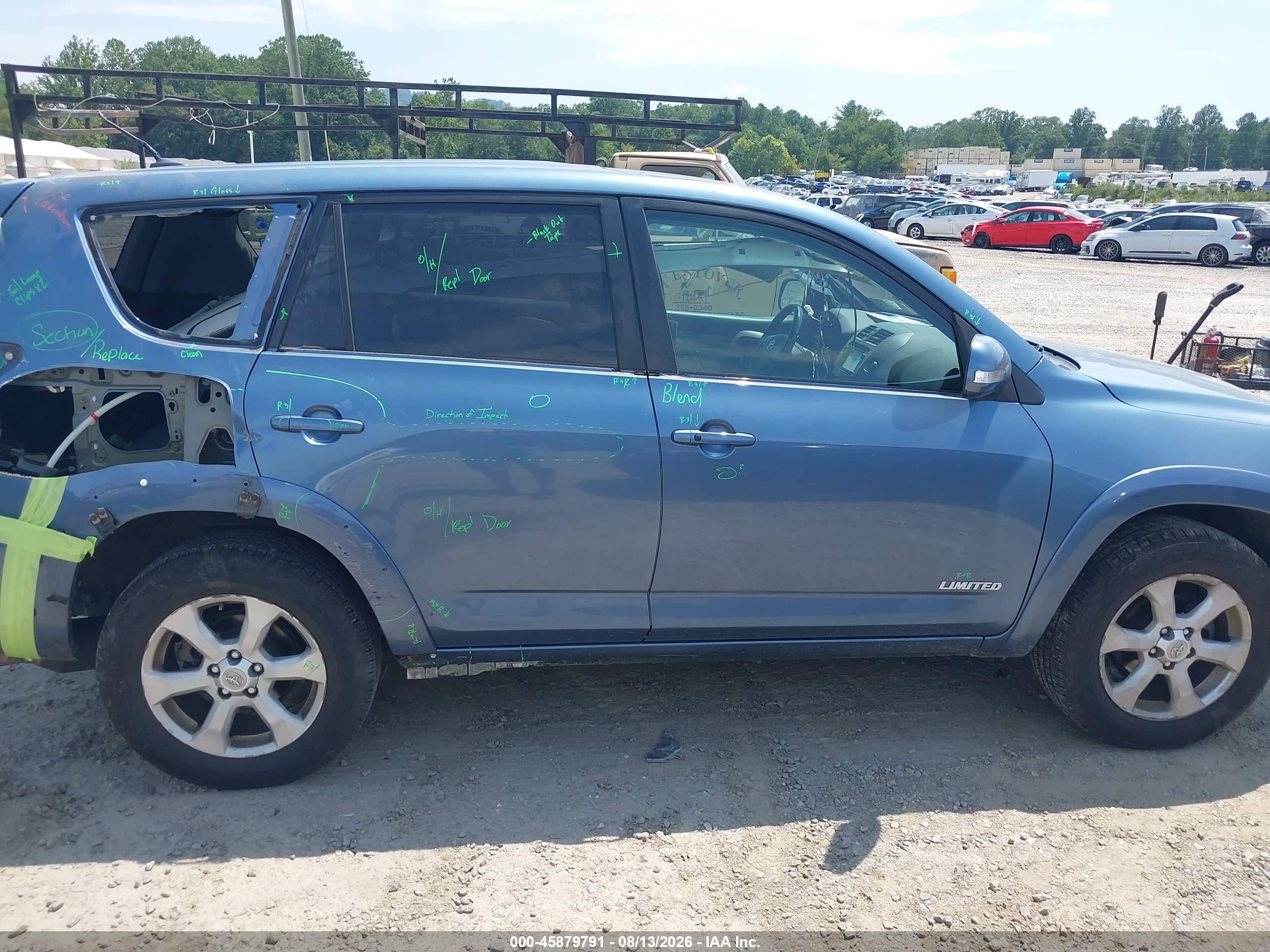 2012 Toyota Rav4 Limited Blue vin: 2T3DF4DV6CW195681