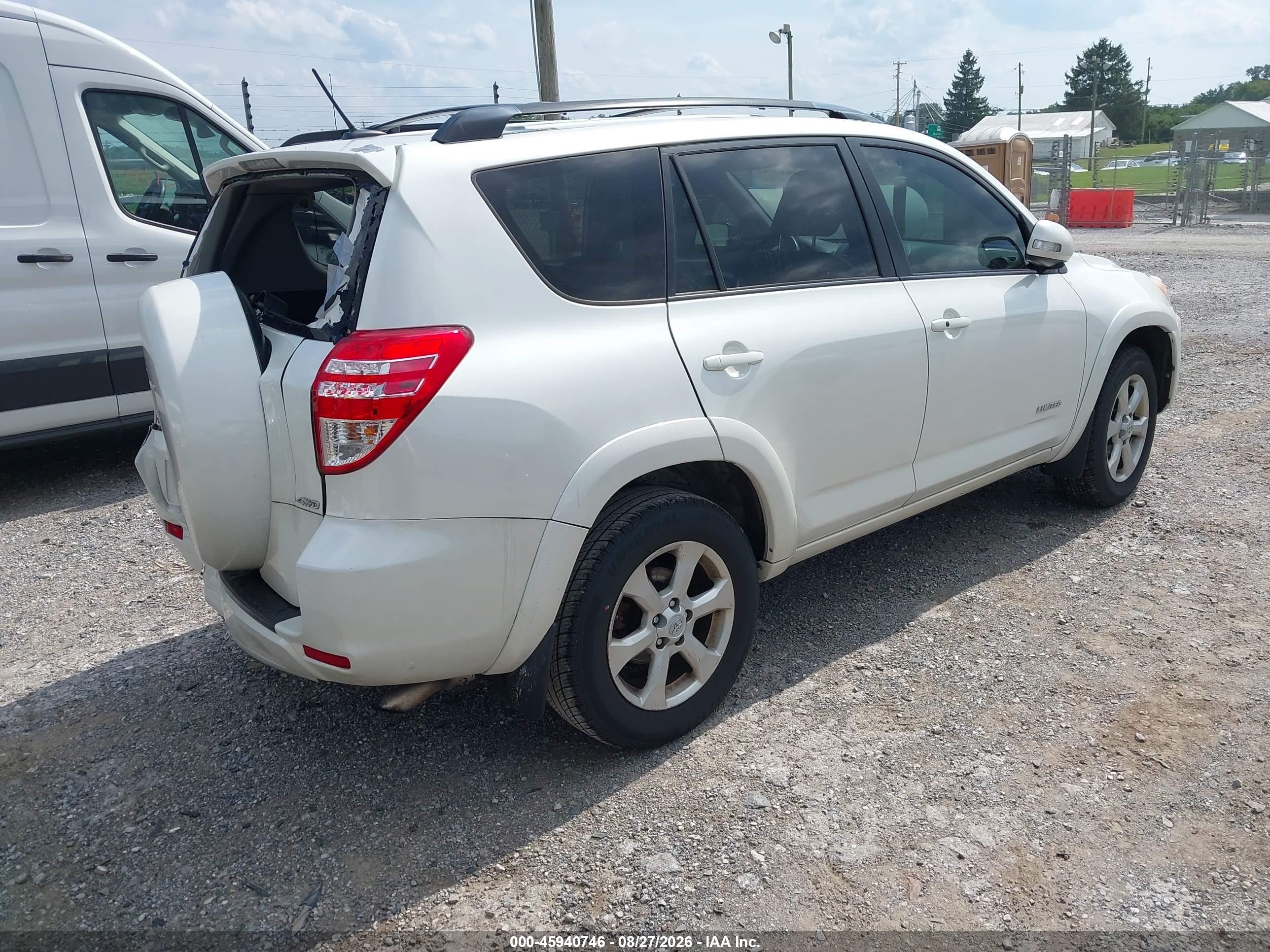 2010 Toyota Rav4 Limited White vin: 2T3DF4DV7AW061789