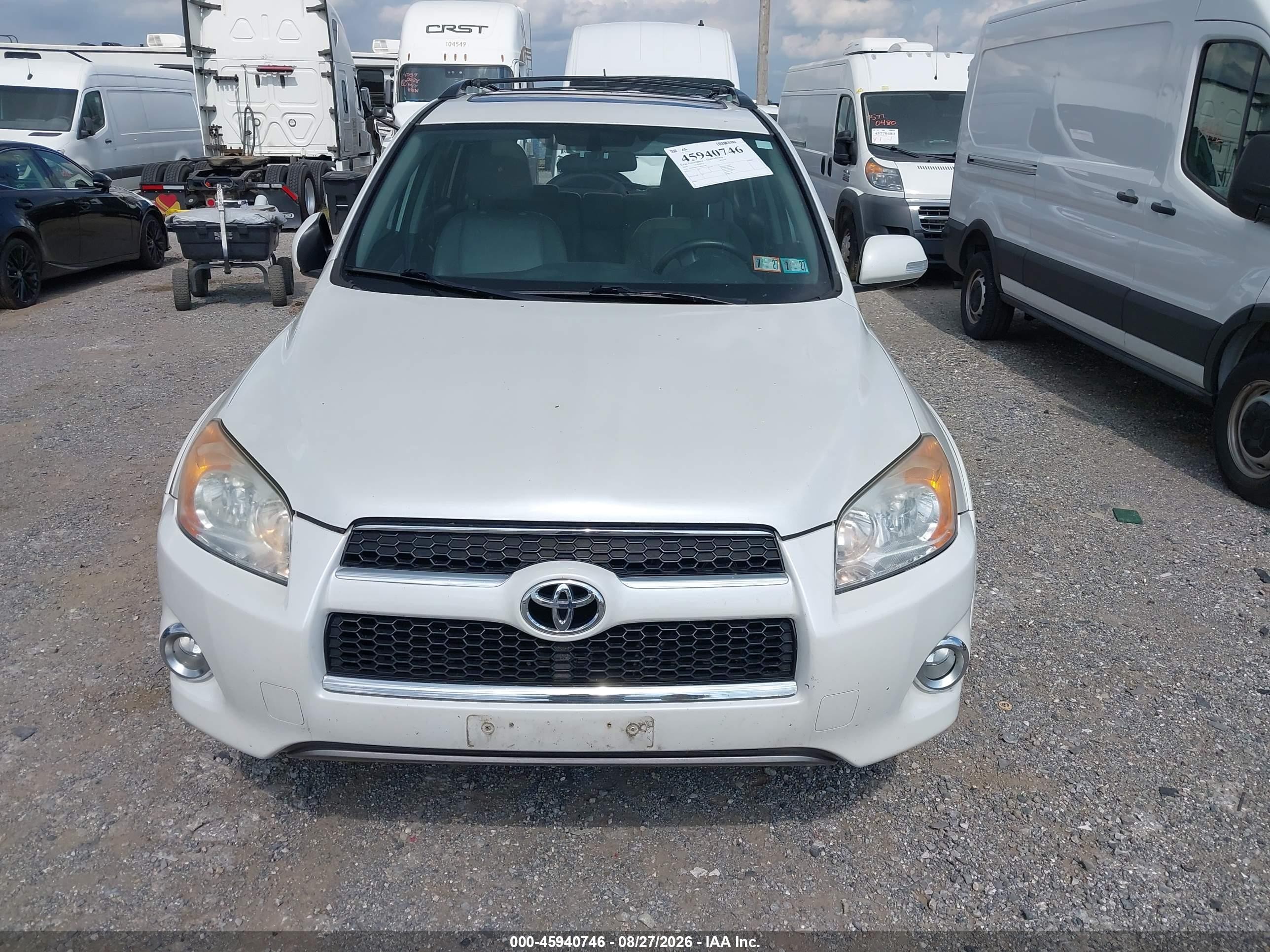 2010 Toyota Rav4 Limited White vin: 2T3DF4DV7AW061789